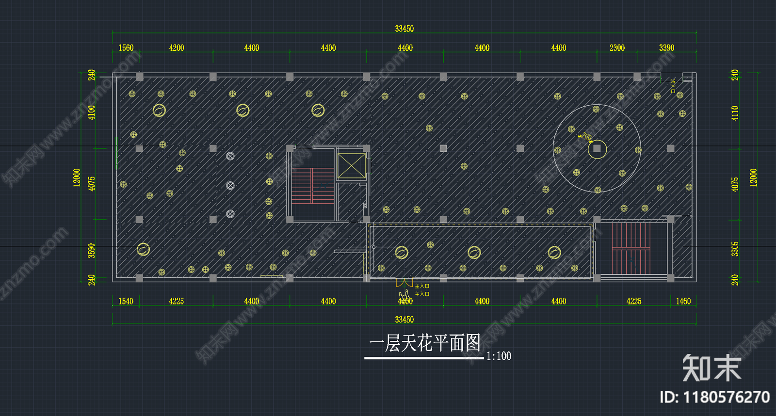 现代简约其他休闲娱乐空间cad施工图下载【ID:1180576270】