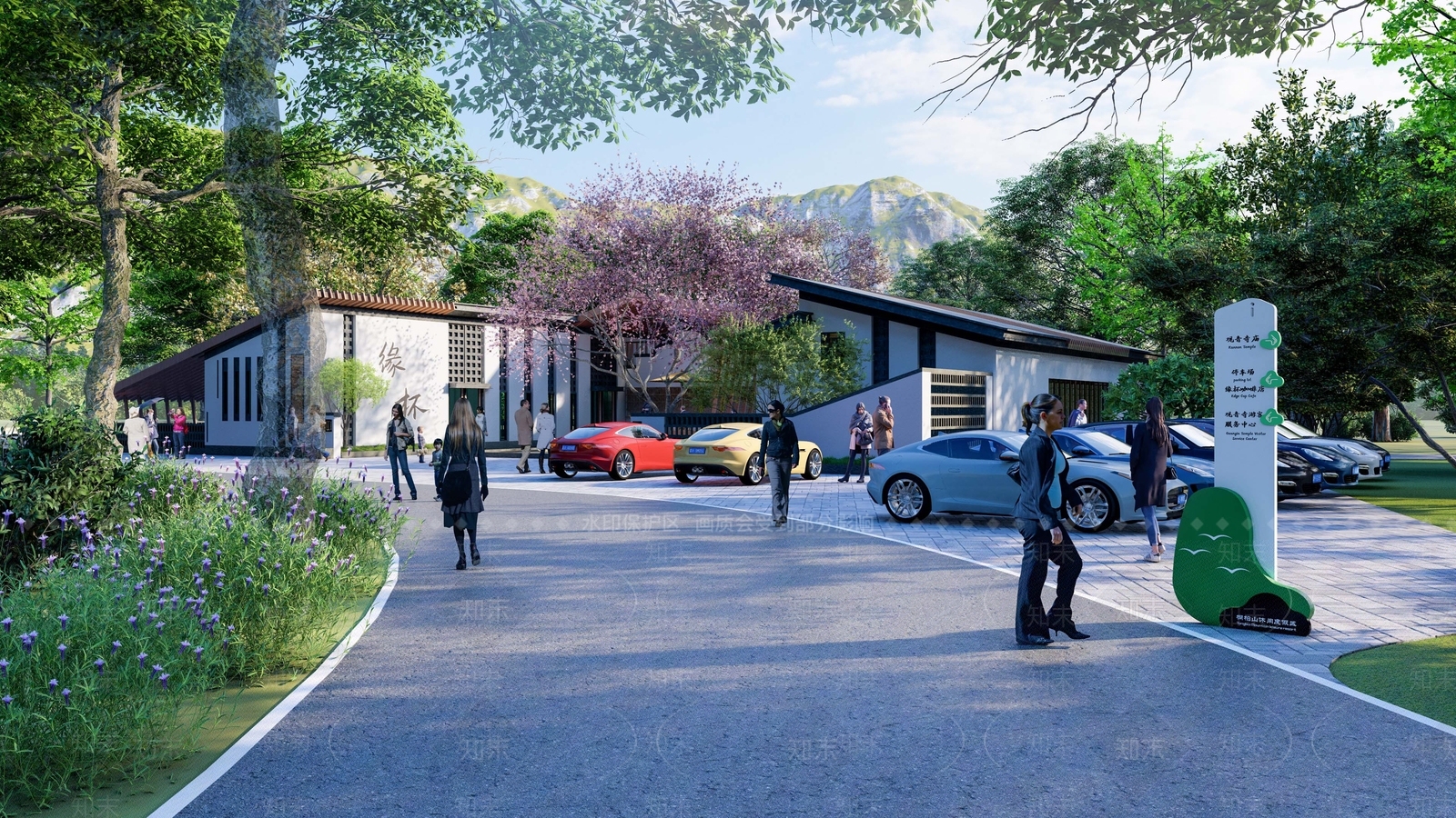 现代新中式其他商业建筑SU模型下载【ID:1180574488】