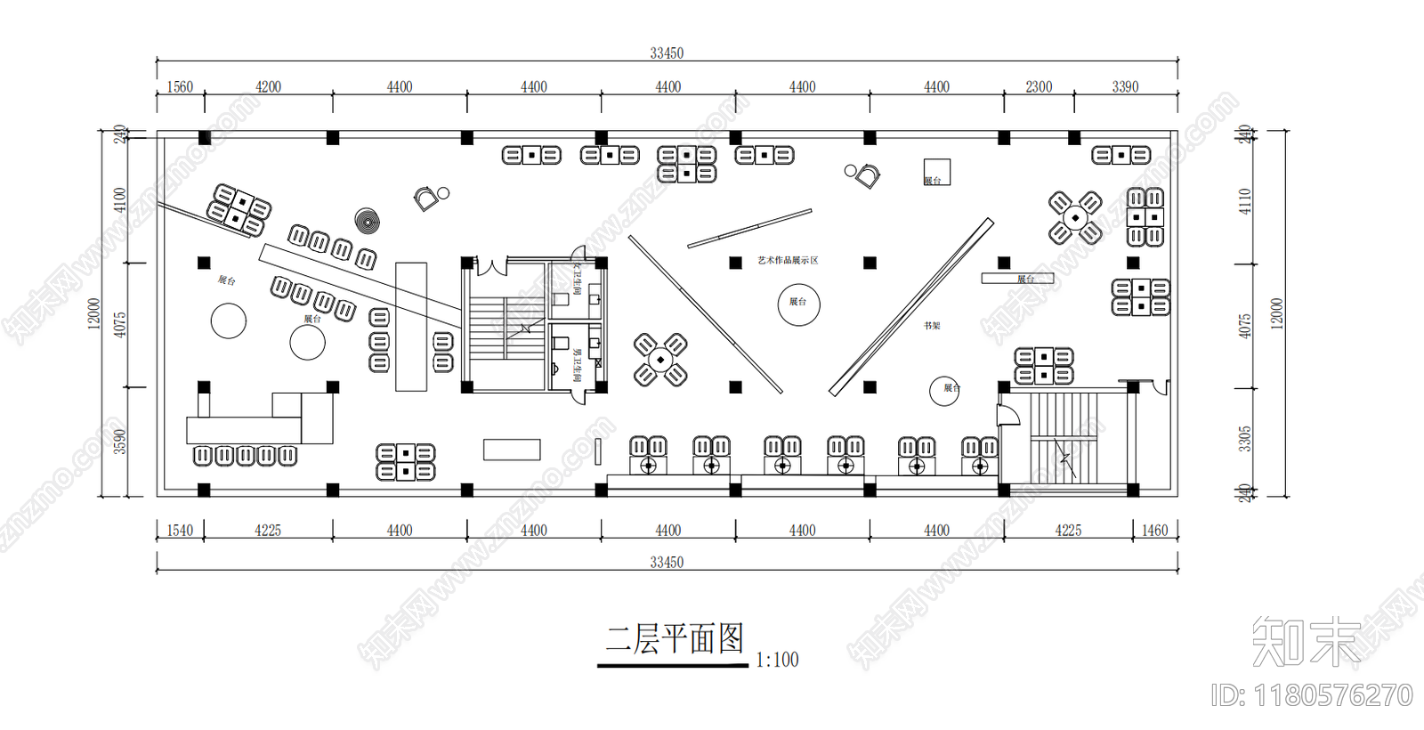 现代简约其他休闲娱乐空间cad施工图下载【ID:1180576270】