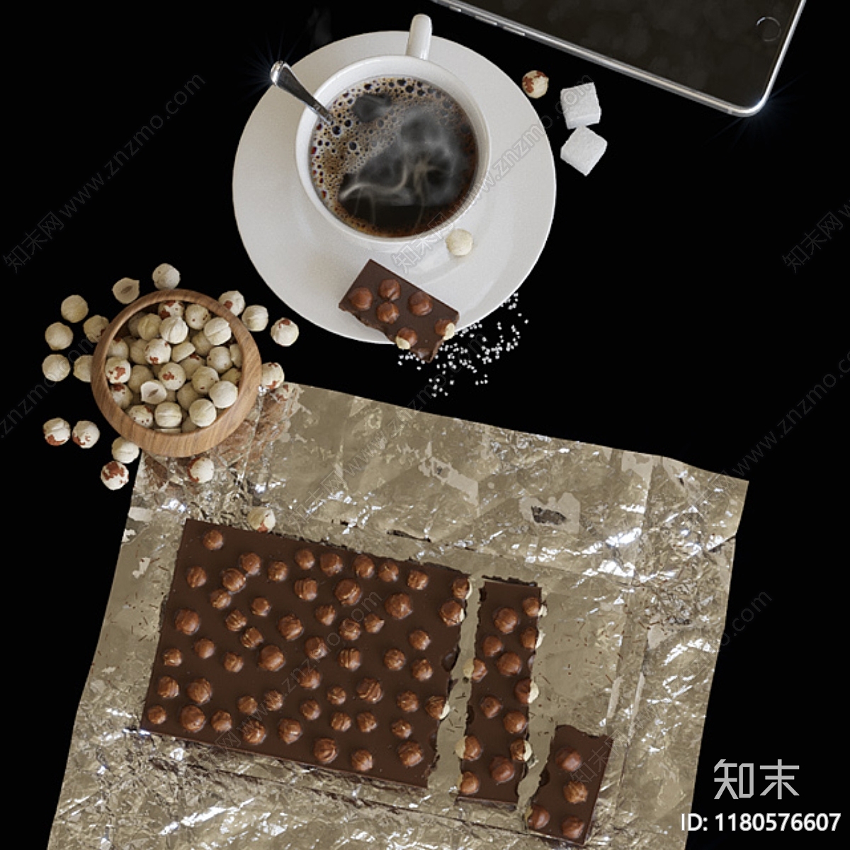 现代食物咖啡CR3D模型下载【ID:1180576607】