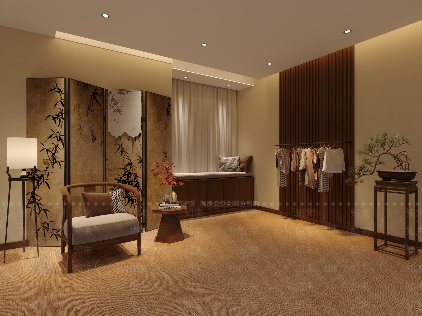 新中式中式直播间3D模型下载【ID:1180586253】