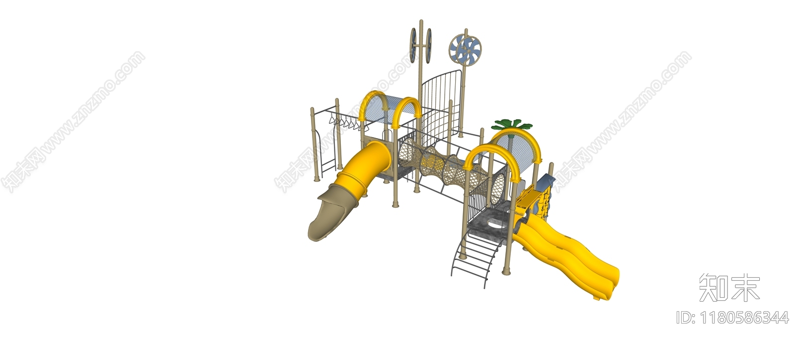 现代儿童游乐区SU模型下载【ID:1180586344】