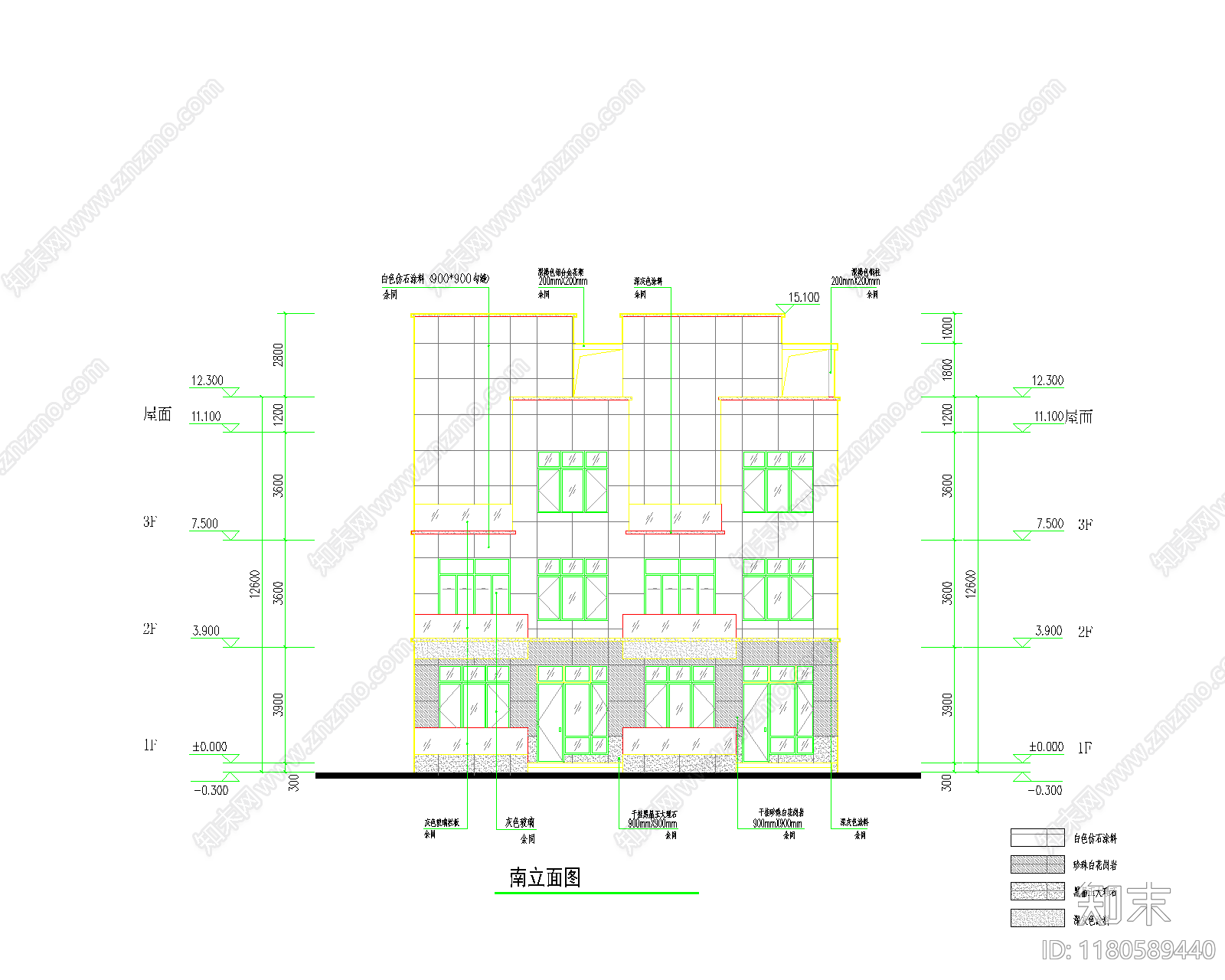 现代新中式产业园建筑施工图下载【ID:1180589440】