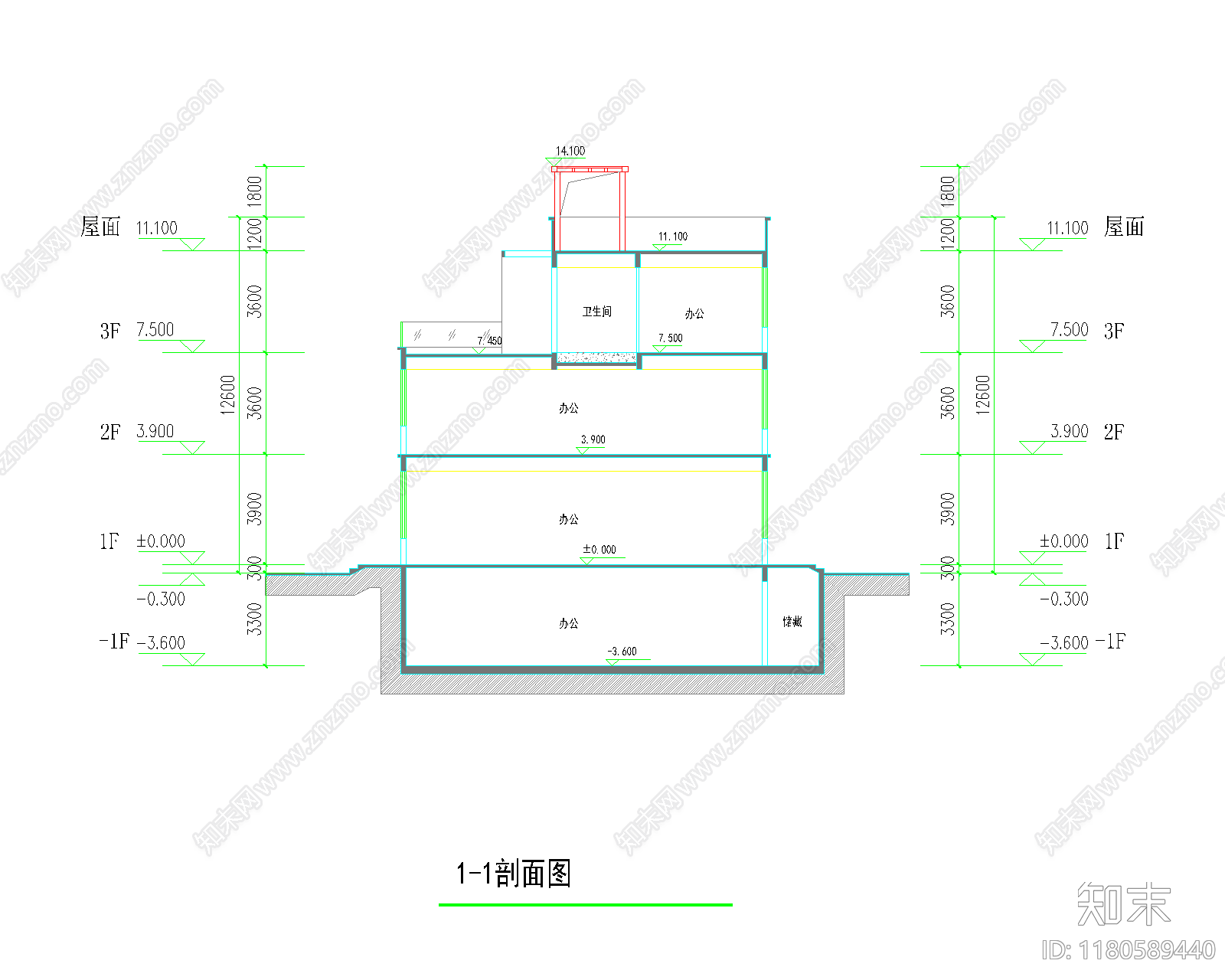 现代新中式产业园建筑施工图下载【ID:1180589440】