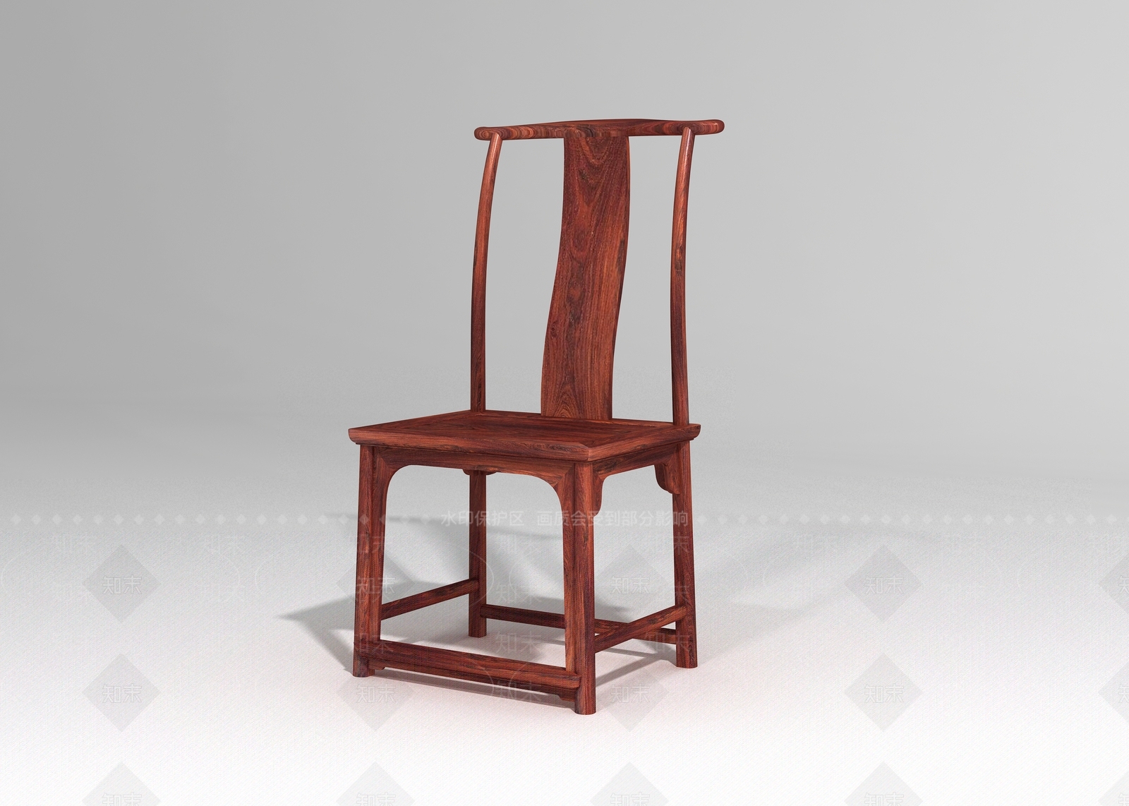 新中式中式餐椅3D模型下载【ID:1180592115】