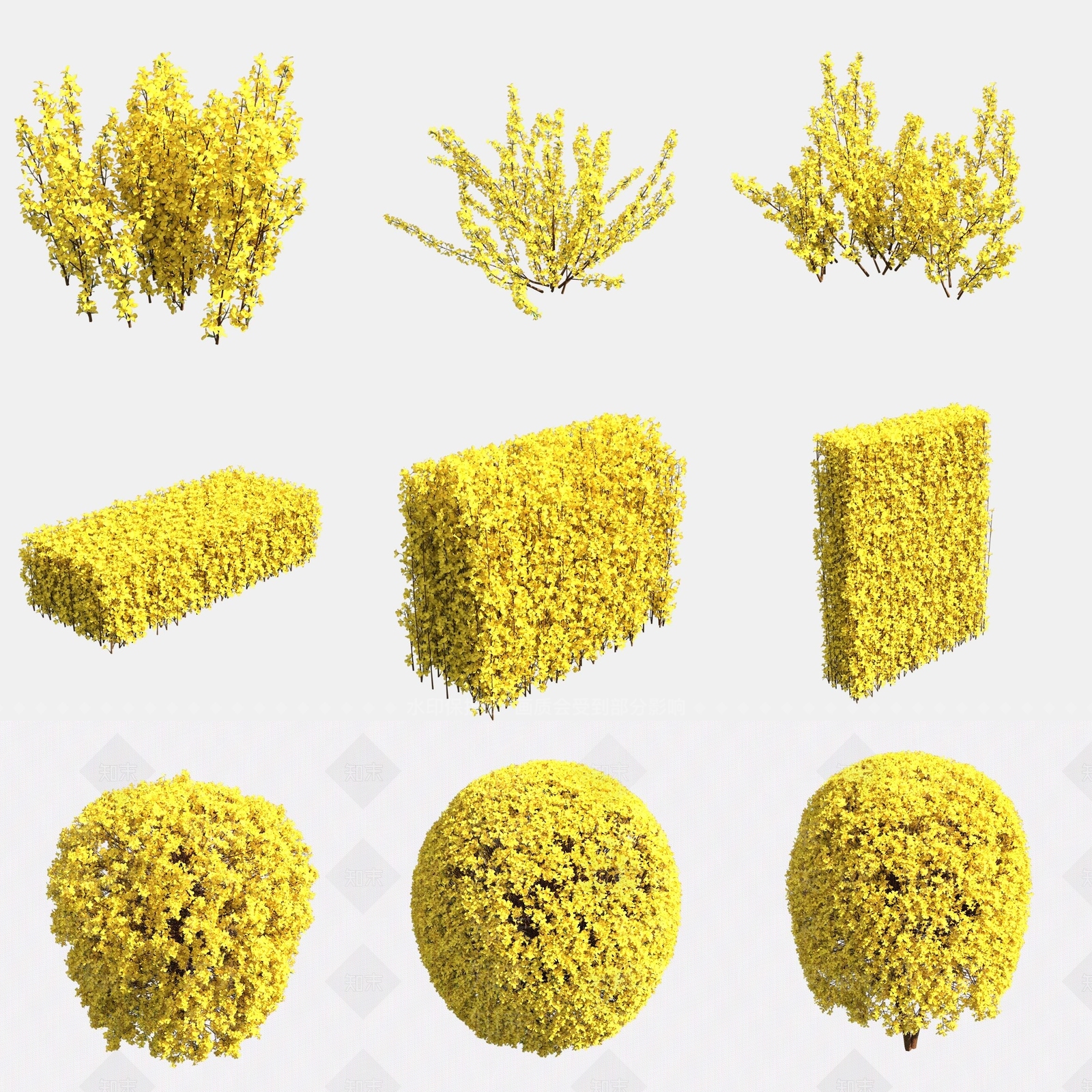 灌木3D模型下载【ID:1180595807】