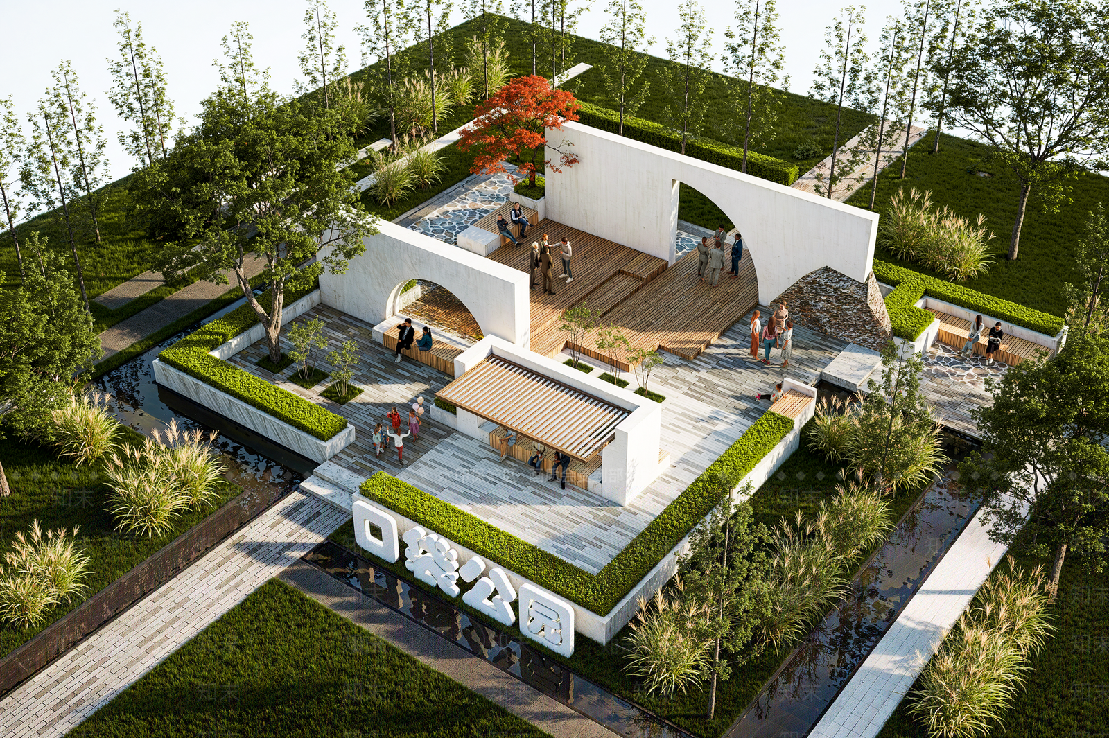 现代公园3D模型下载【ID:1180609667】