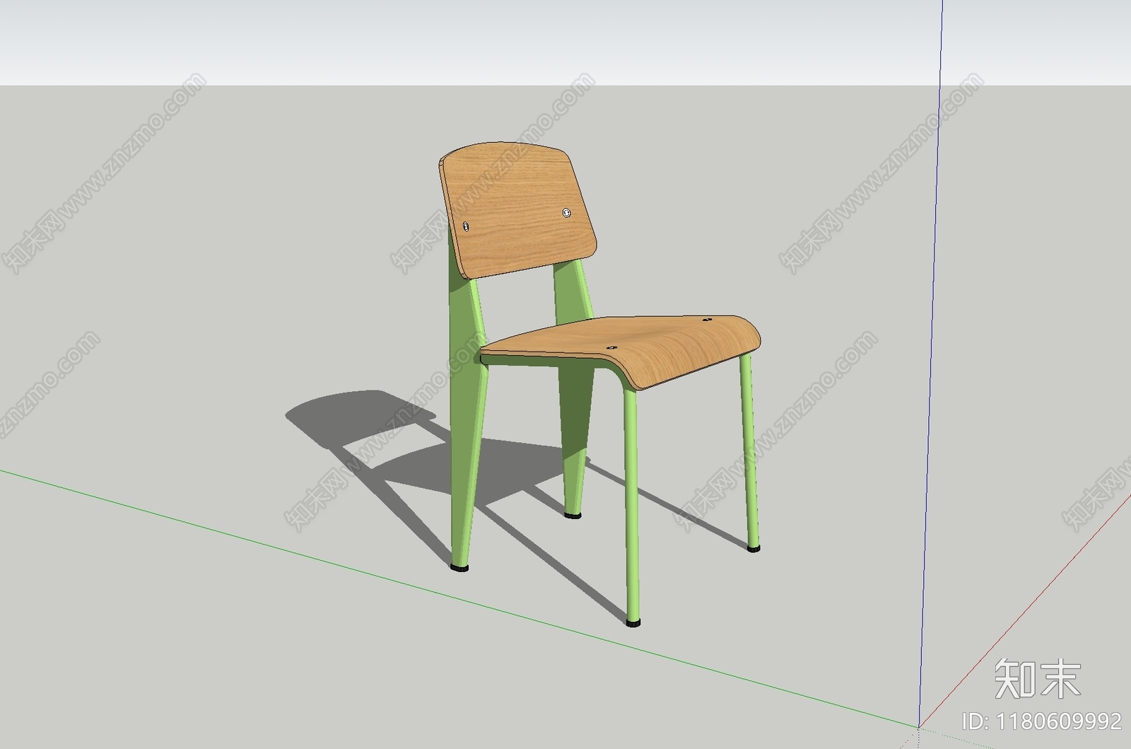 现代极简休闲椅SU模型下载【ID:1180609992】