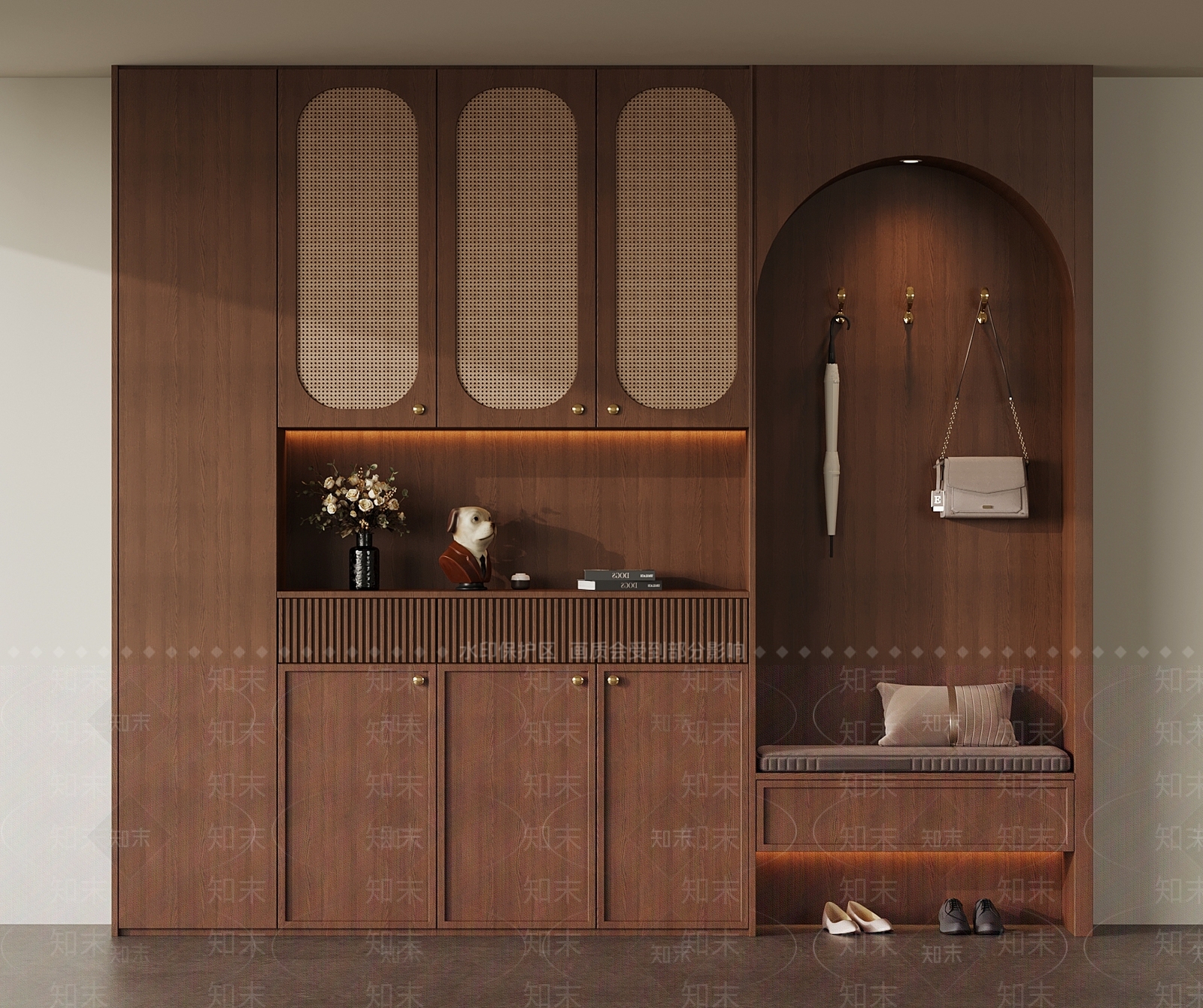 法式中古衣柜3D模型下载【ID:1180610774】