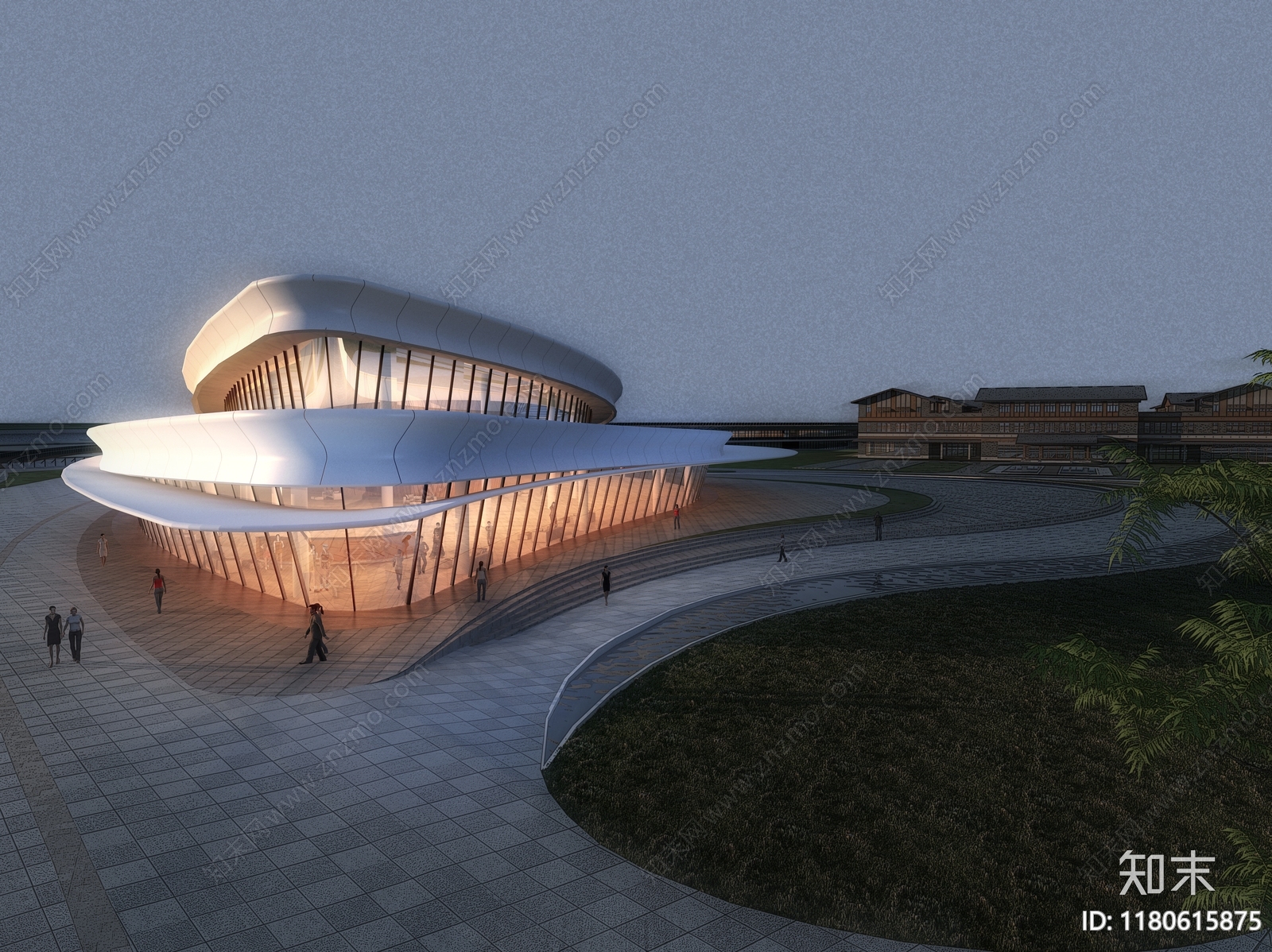 现代美术馆建筑施工图下载【ID:1180615875】