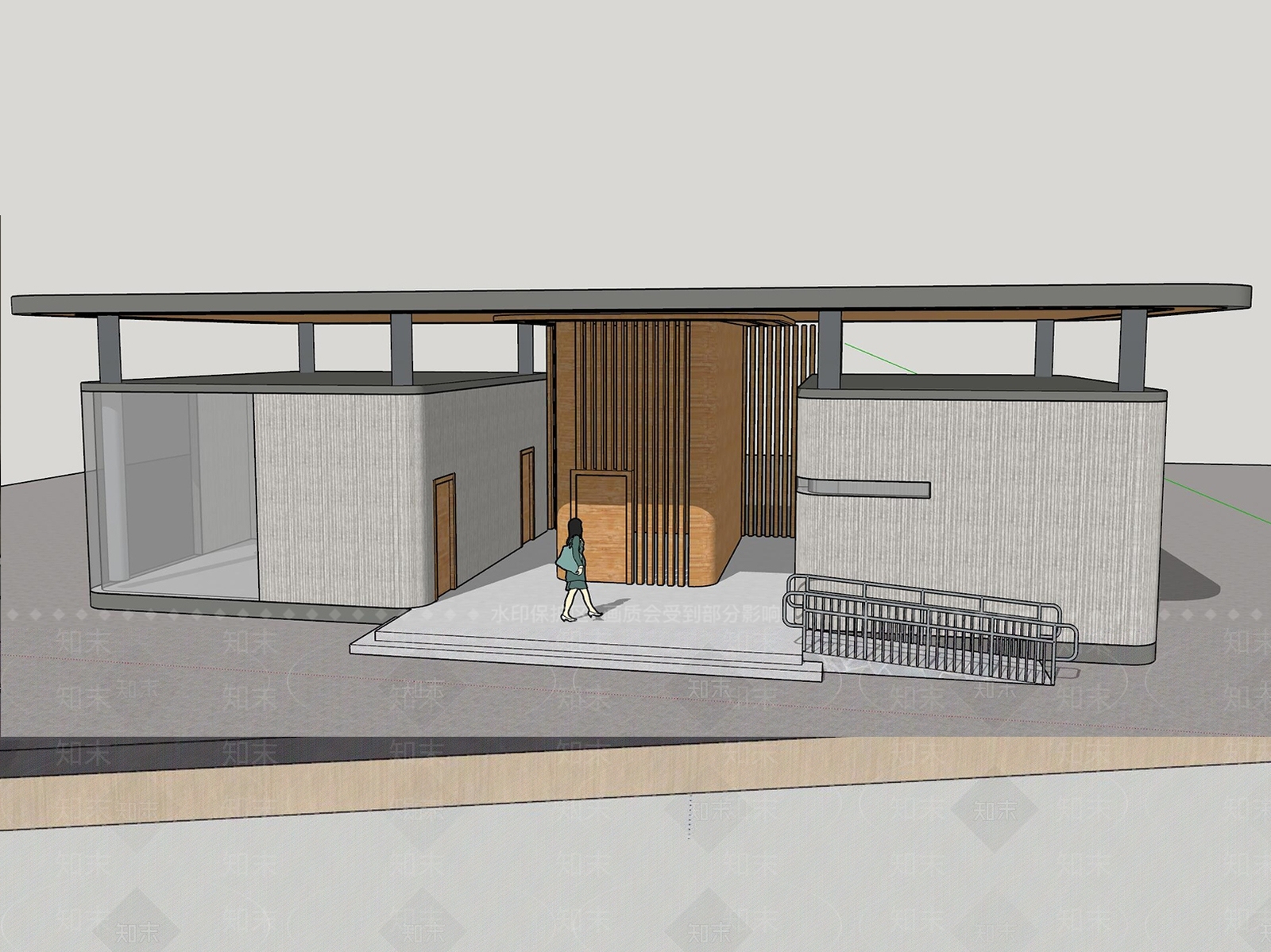 现代小公建SU模型下载【ID:1180620296】