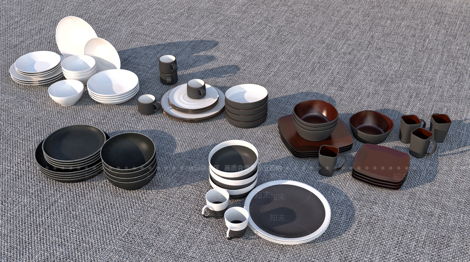 餐具3D模型下载【ID:1180621025】