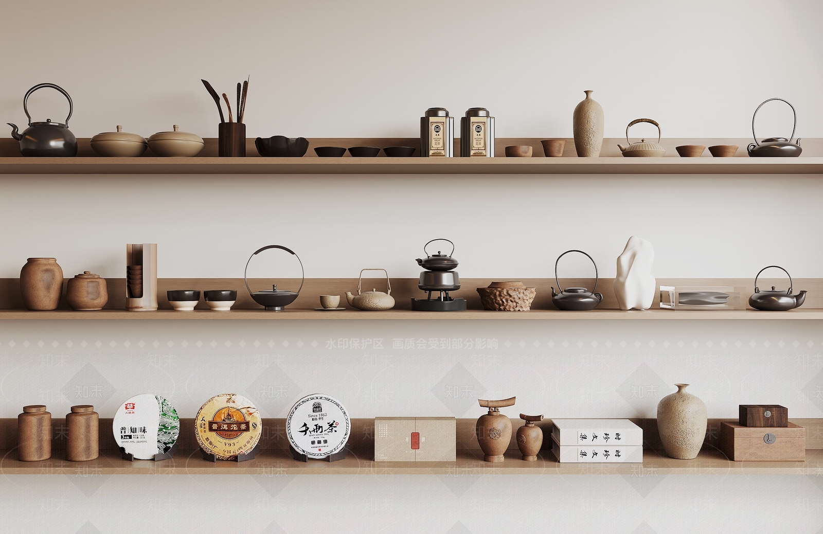 茶具SU模型下载【ID:1180622136】
