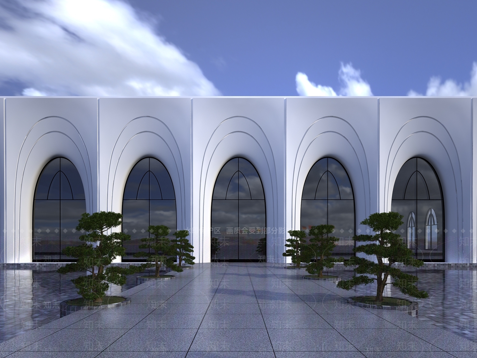 售楼处外观3D模型下载【ID:1180622549】