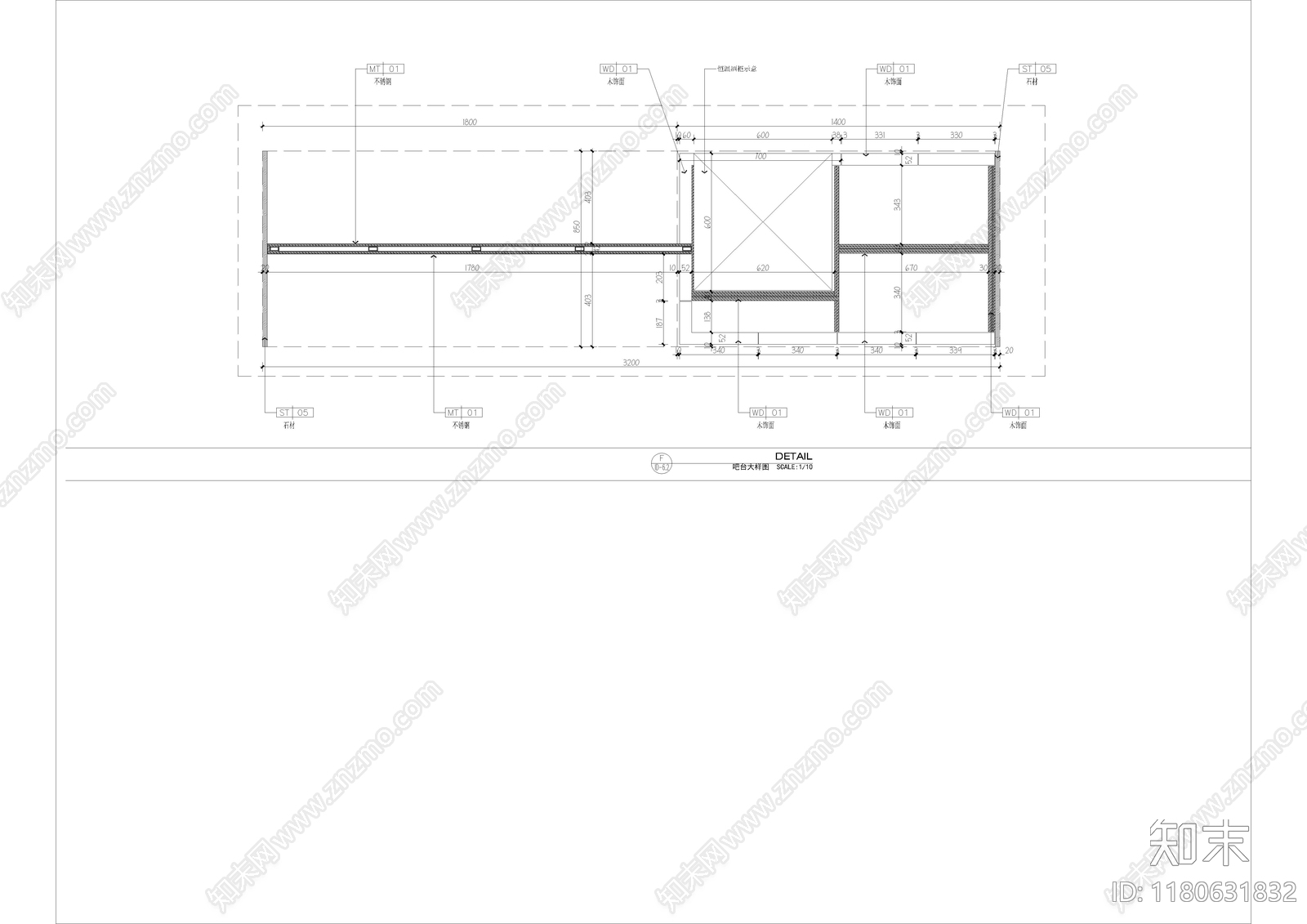 现代家具节点详图cad施工图下载【ID:1180631832】