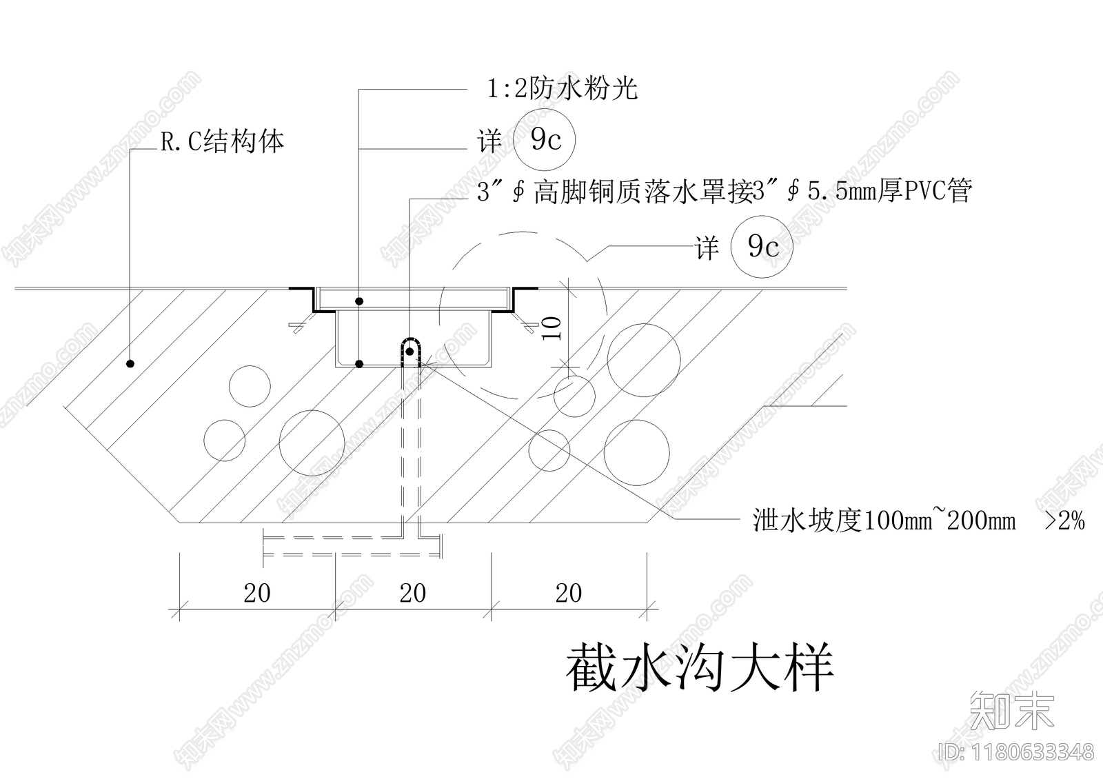 给排水节点详图cad施工图下载【ID:1180633348】