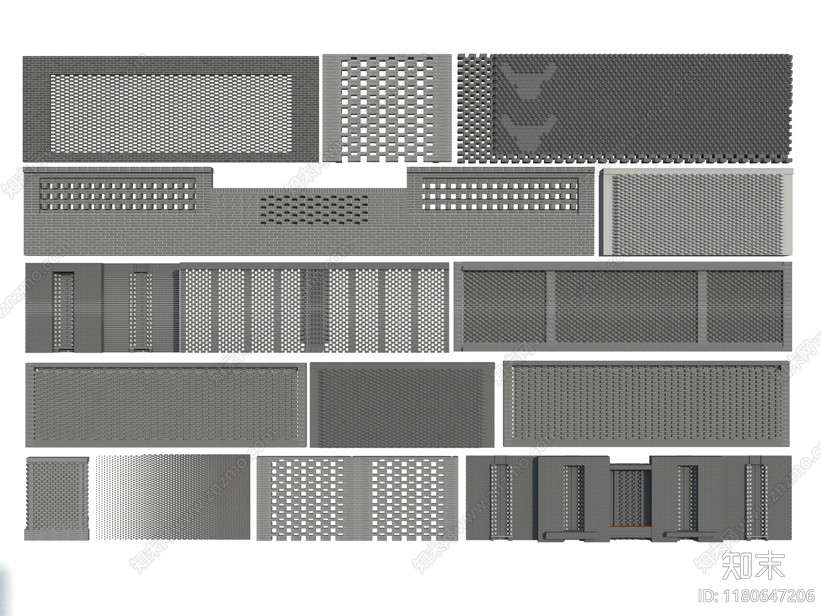 新中式中式其他建筑外观3D模型下载【ID:1180647206】