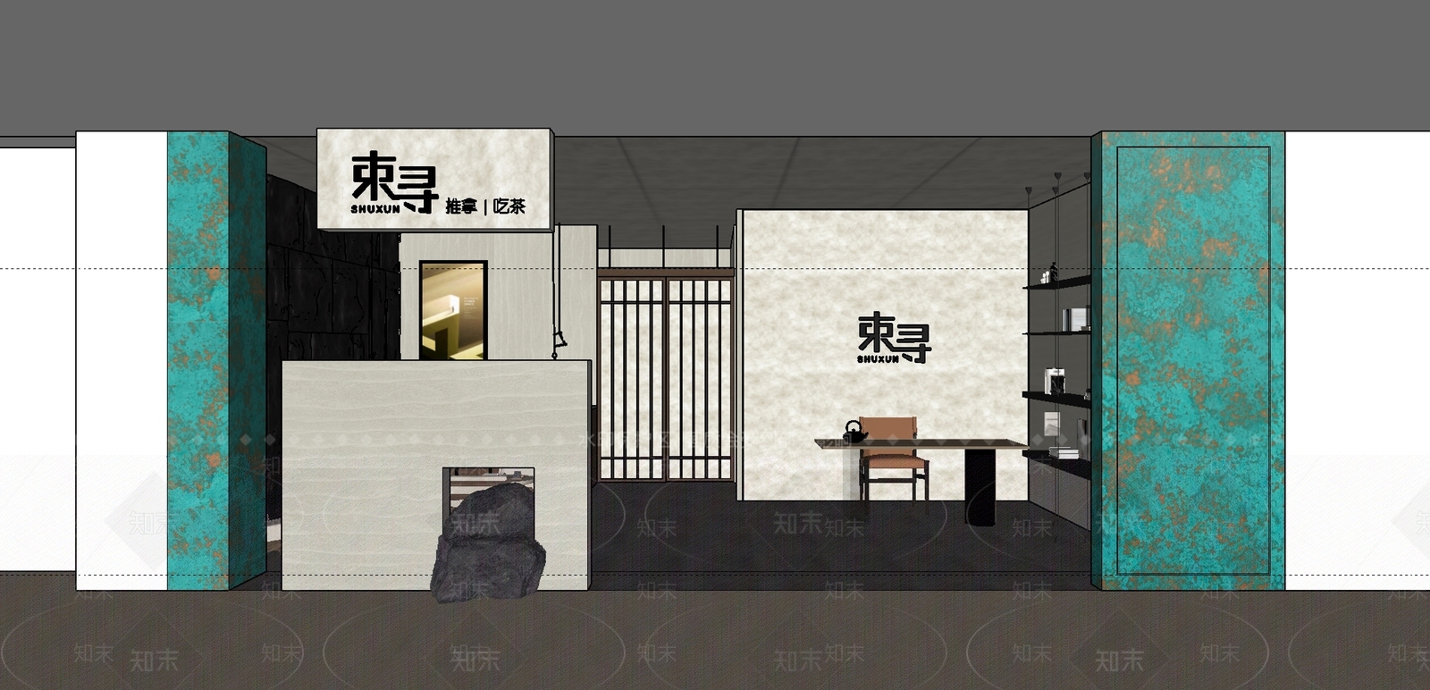 中式新中式门头SU模型下载【ID:1180714748】