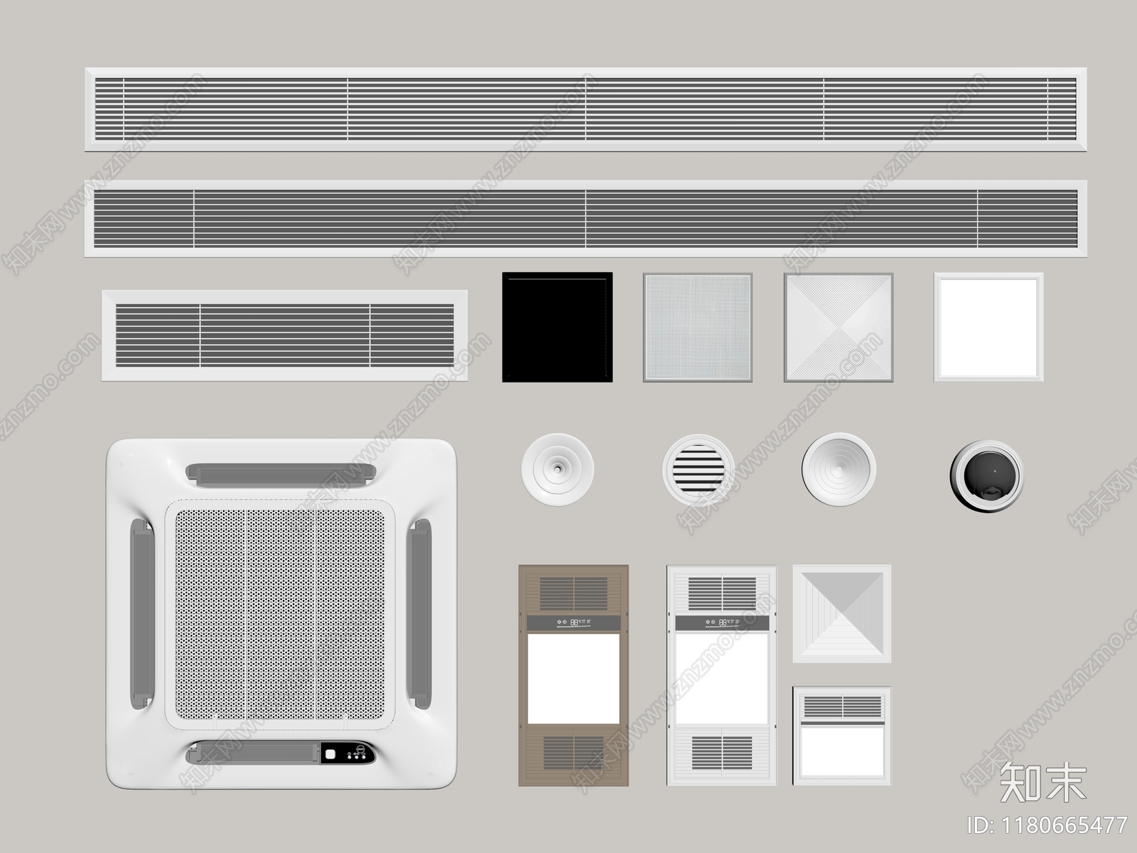 空调出风口SU模型下载【ID:1180665477】
