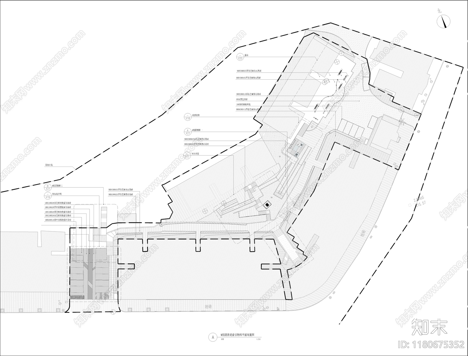 现代公园景观cad施工图下载【ID:1180675352】