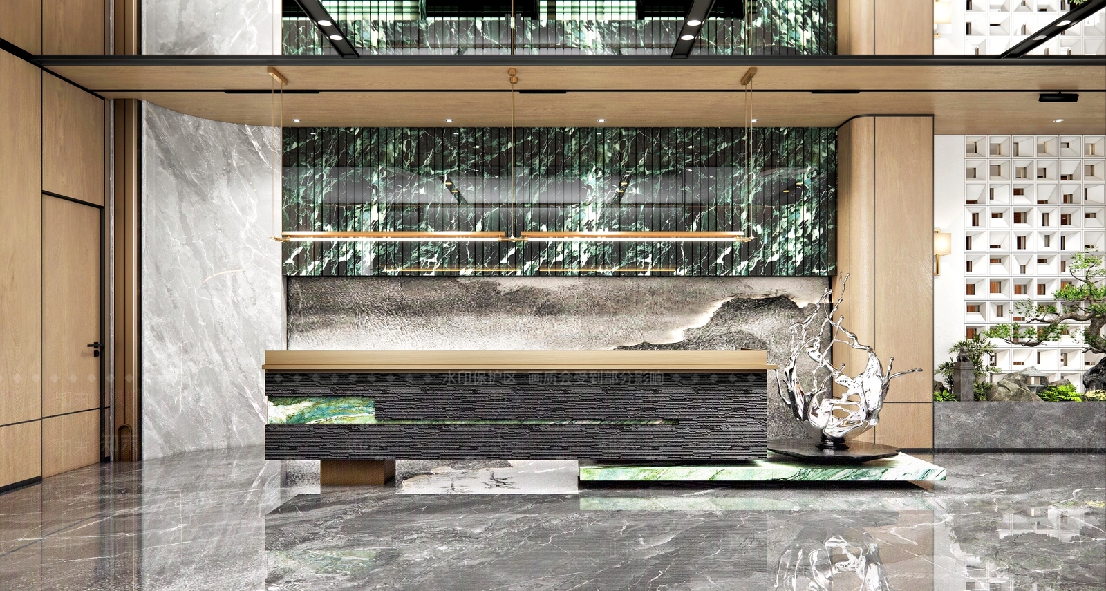 现代其他办公区域SU模型下载【ID:1180675780】