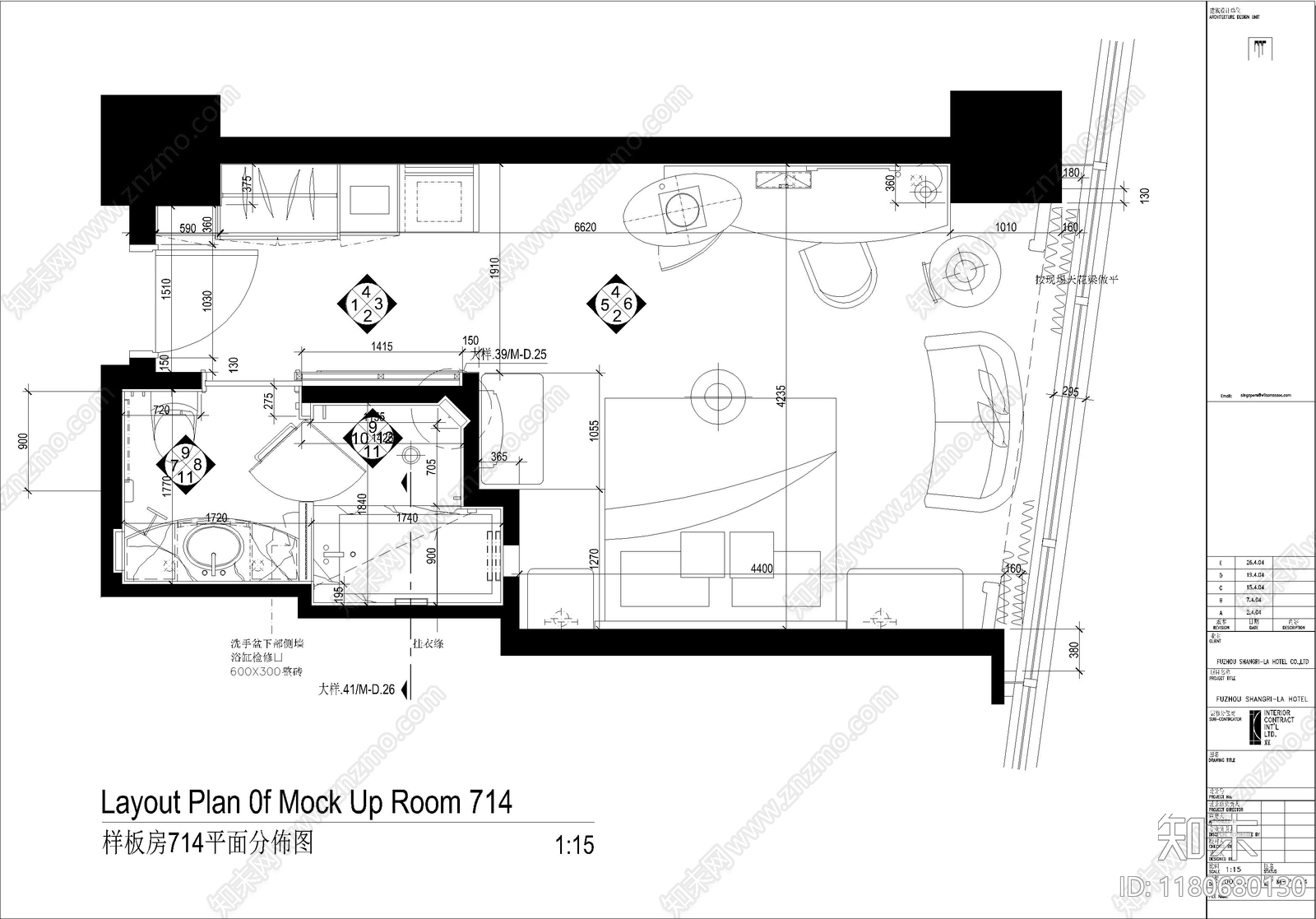 现代其他居住建筑cad施工图下载【ID:1180680130】