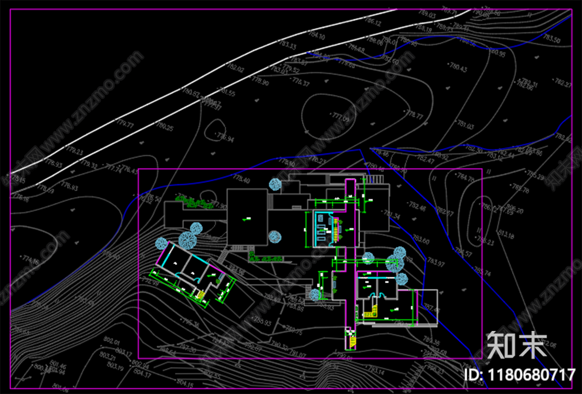 现代其他居住建筑cad施工图下载【ID:1180680717】