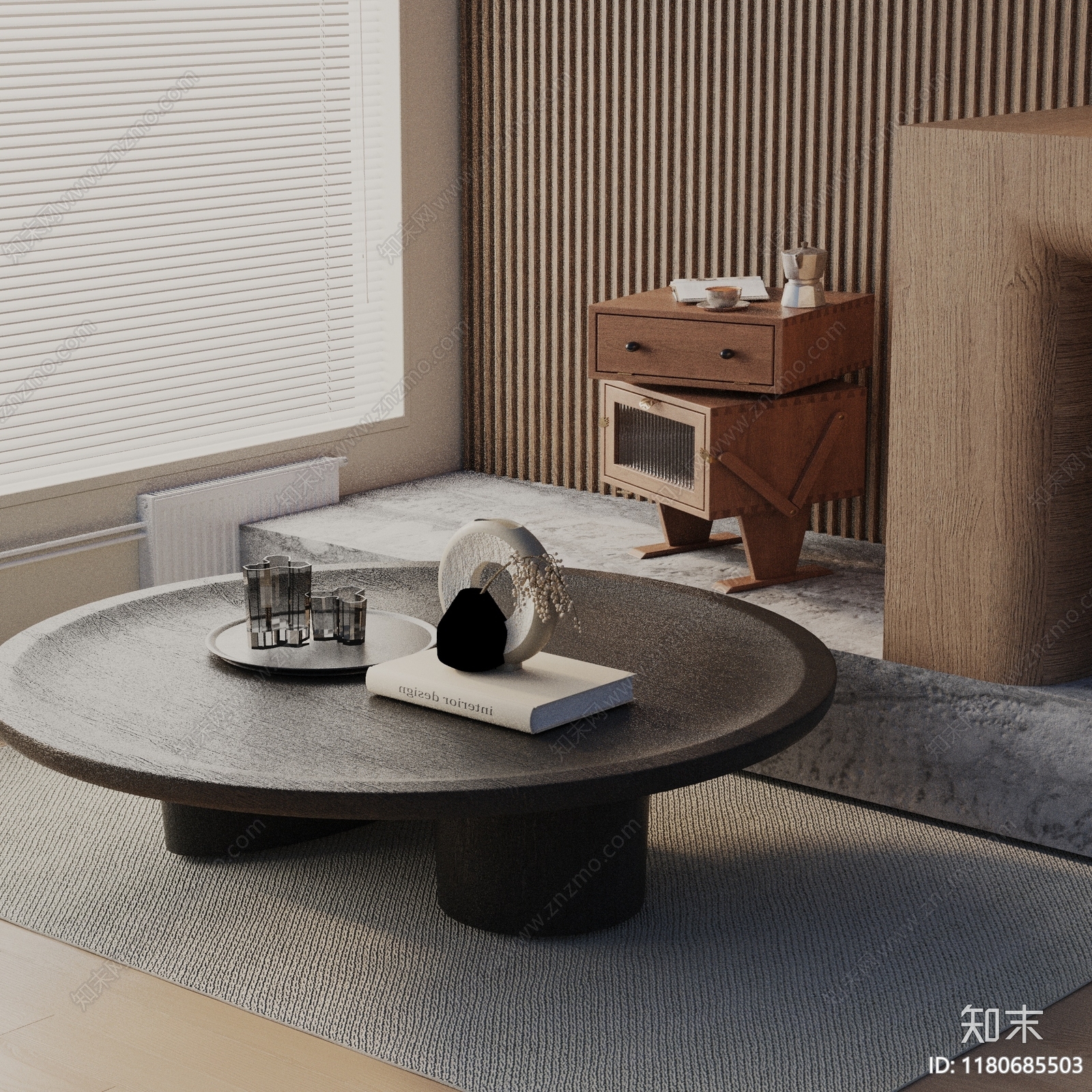 现代茶几3D模型下载【ID:1180685503】