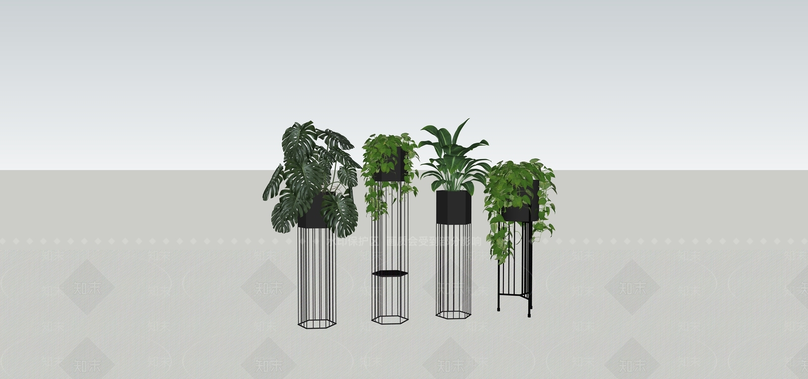 盆栽SU模型下载【ID:1180686105】