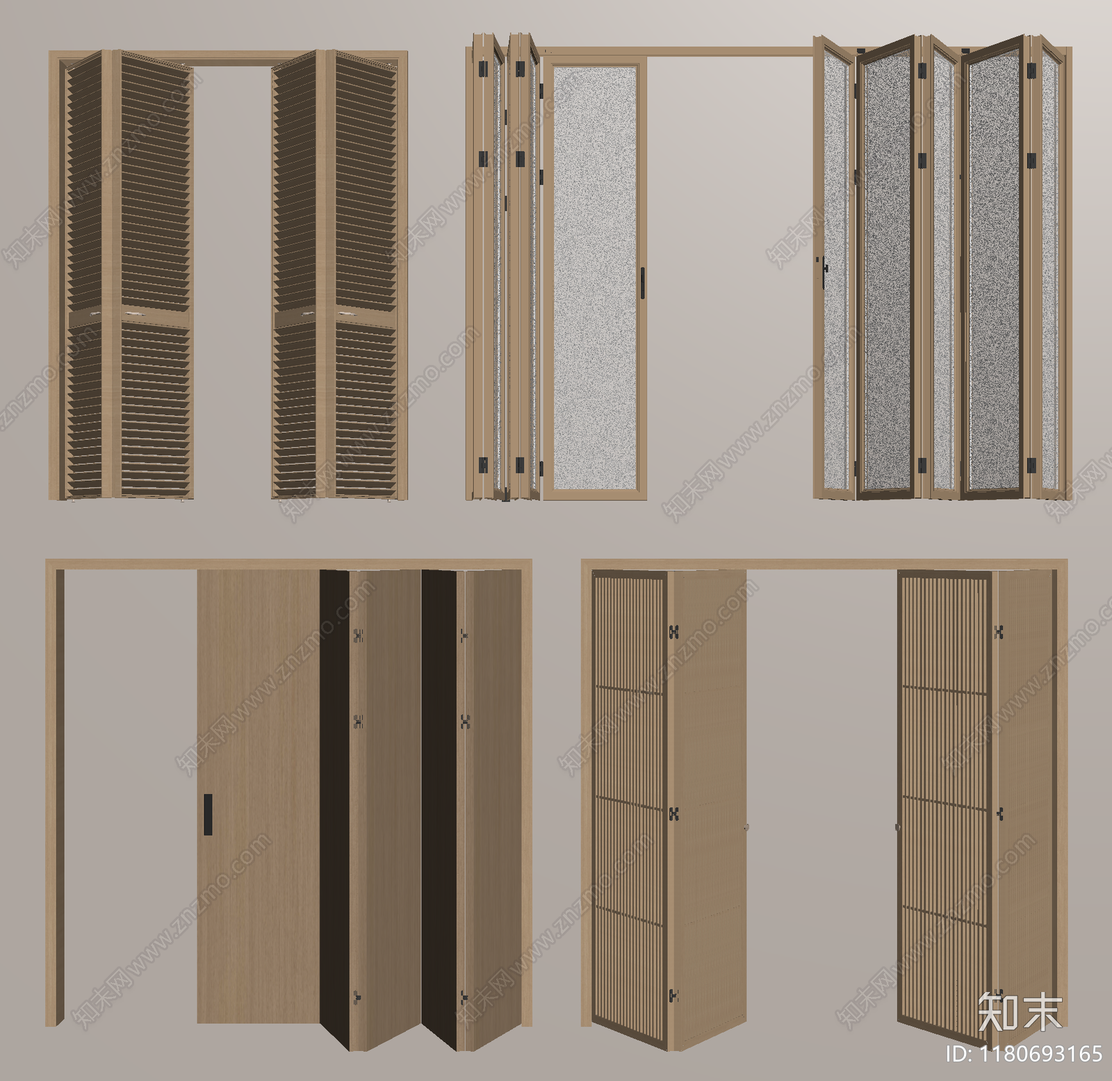 现代折叠门SU模型下载【ID:1180693165】