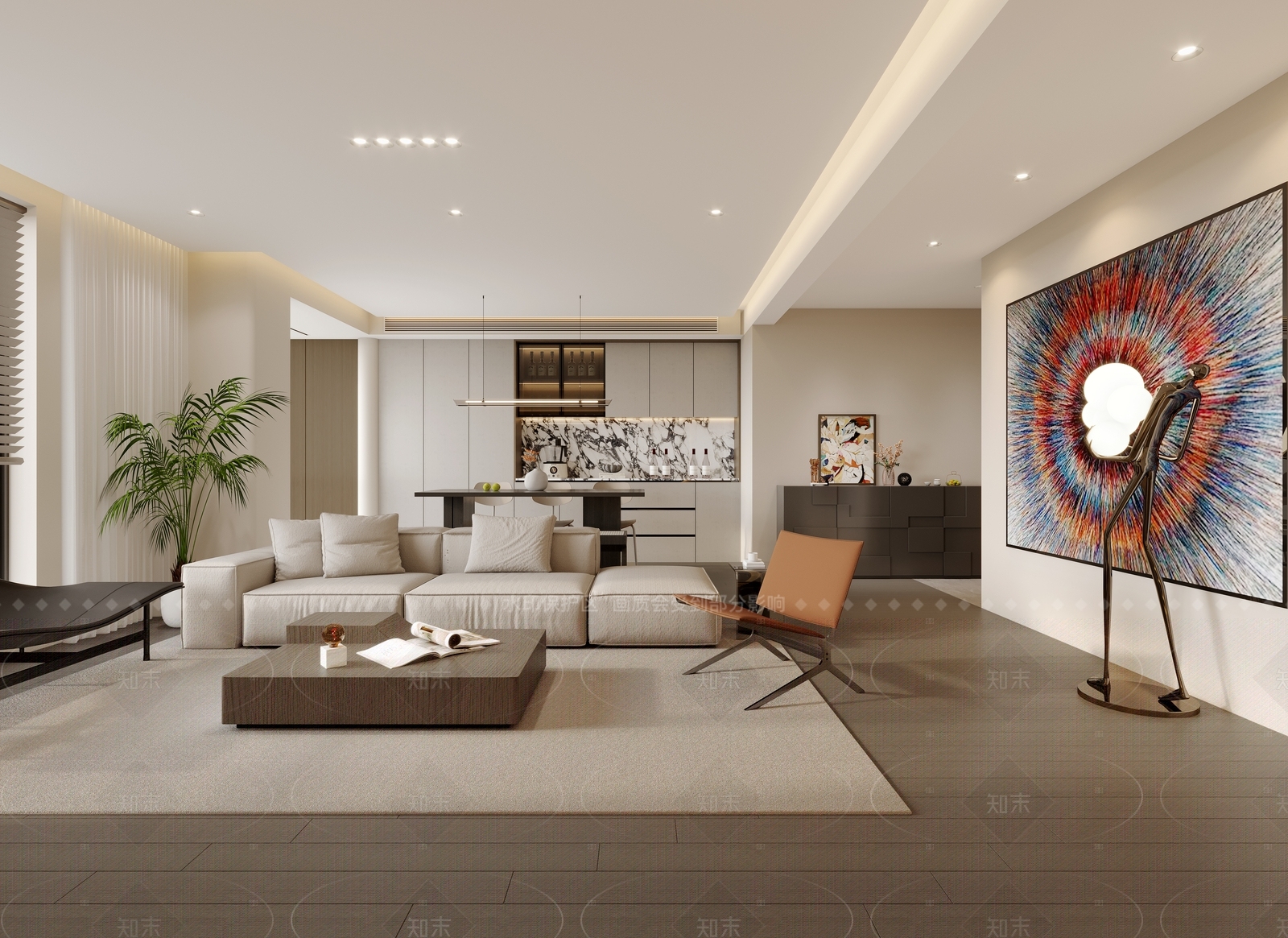 现代封闭式厨房3D模型下载【ID:1214944679】