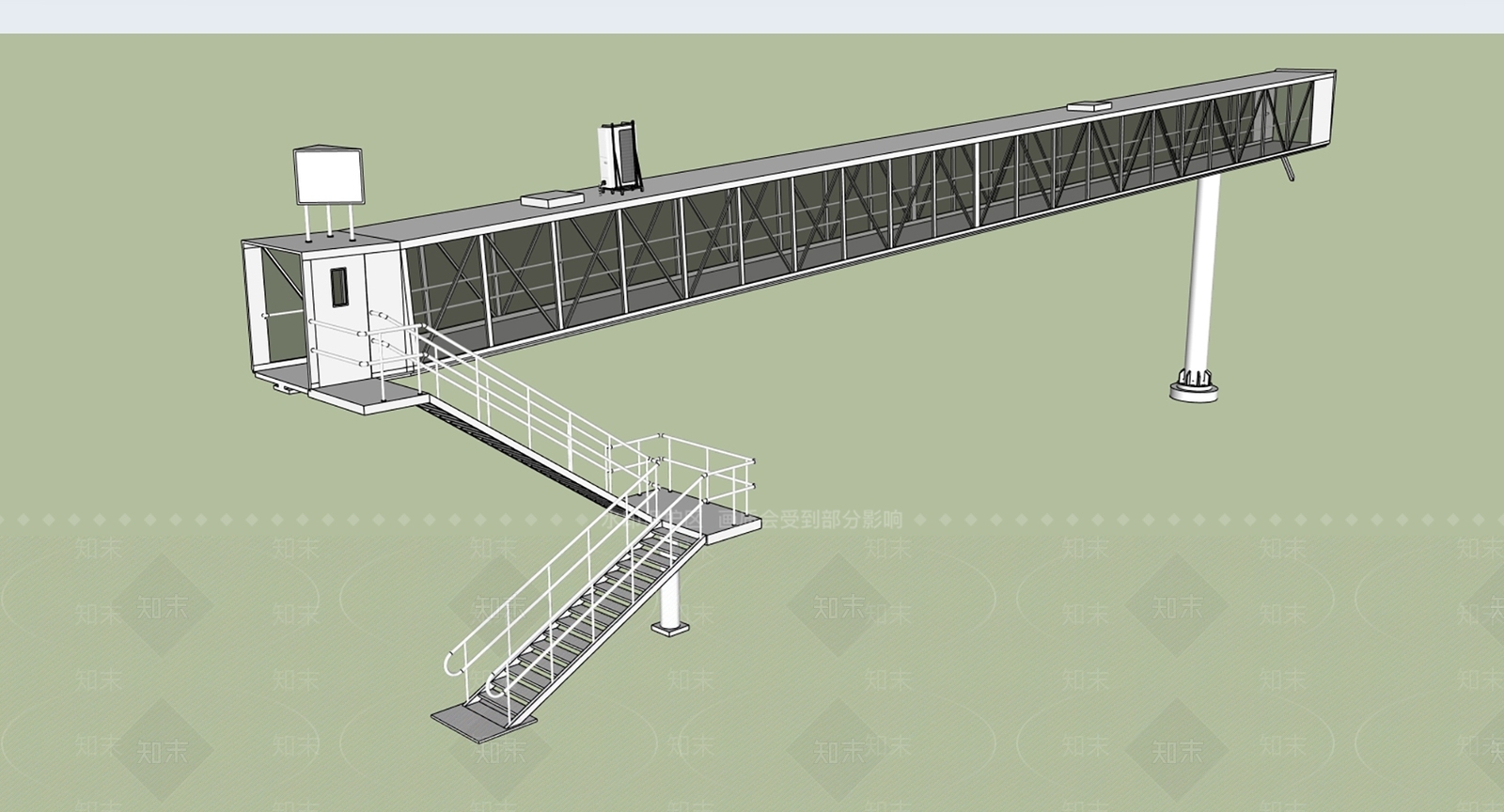 现代机场SU模型下载【ID:1180706093】