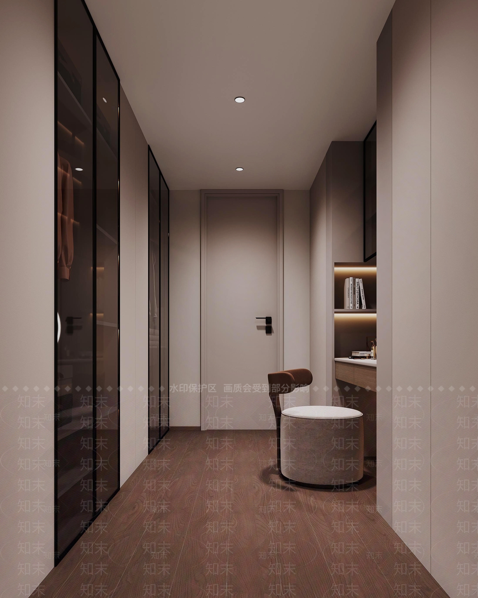 现代简约衣帽间3D模型下载【ID:1180705487】