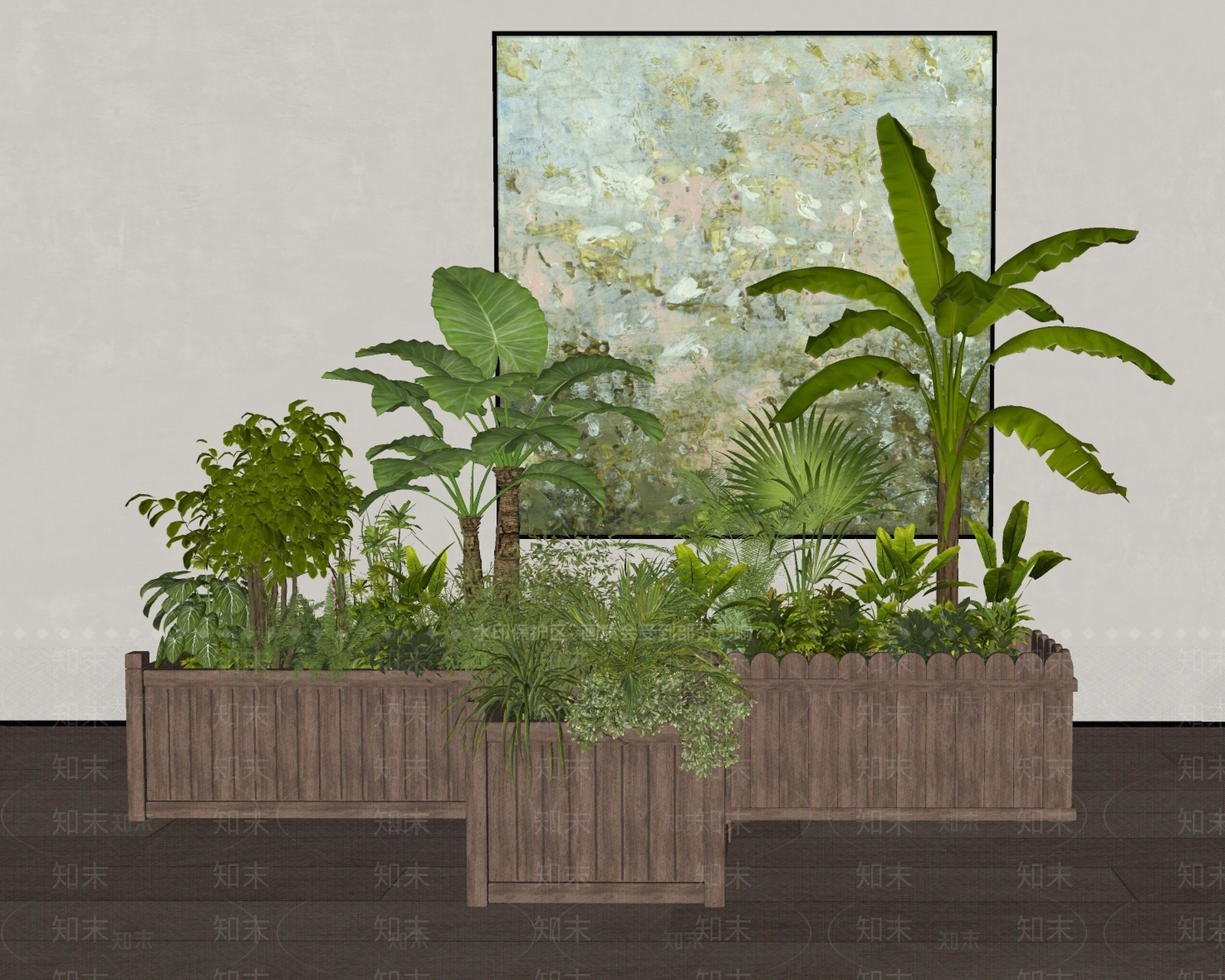 植物组合SU模型下载【ID:1180714220】