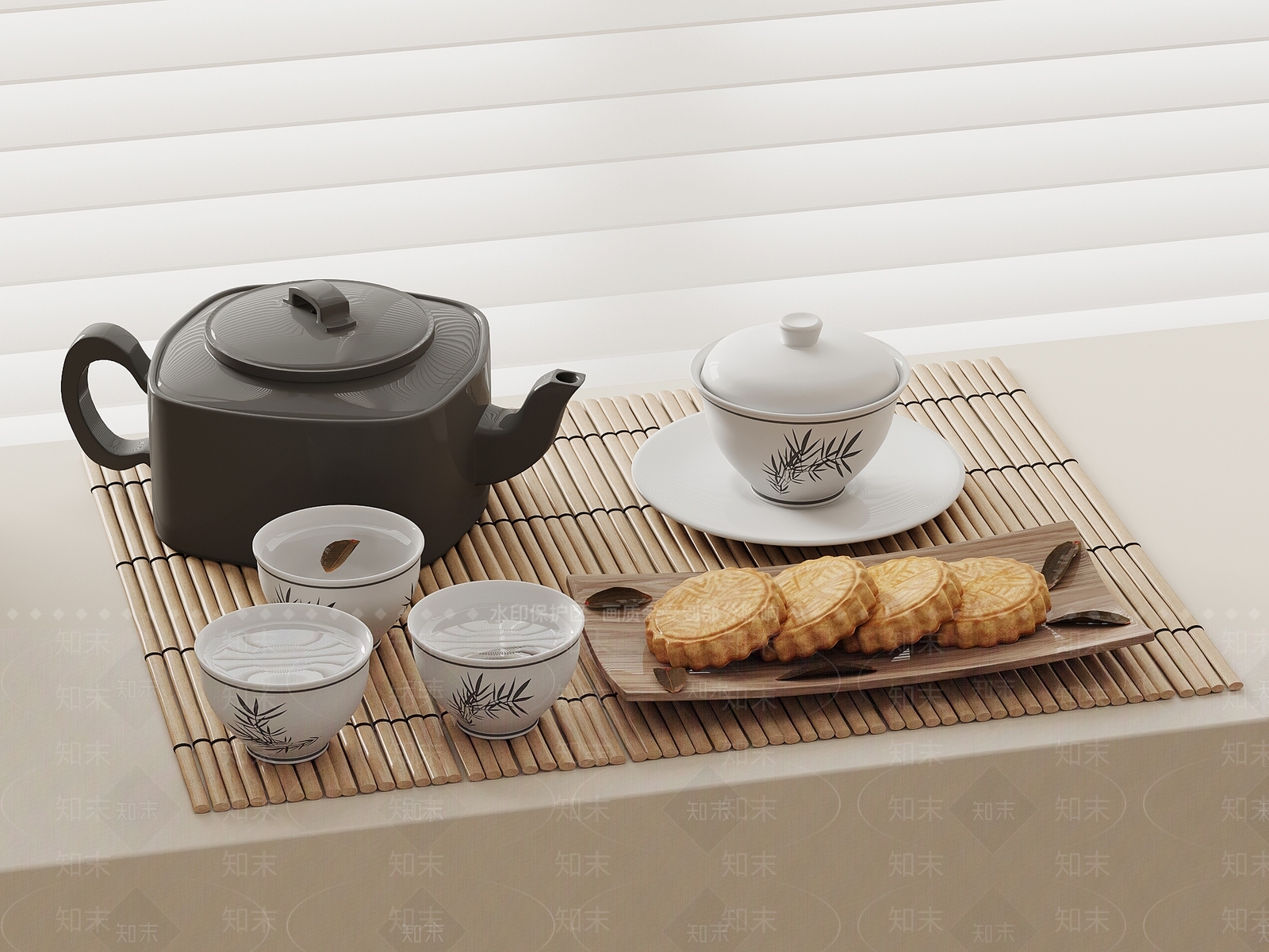 茶具SU模型下载【ID:1180714774】