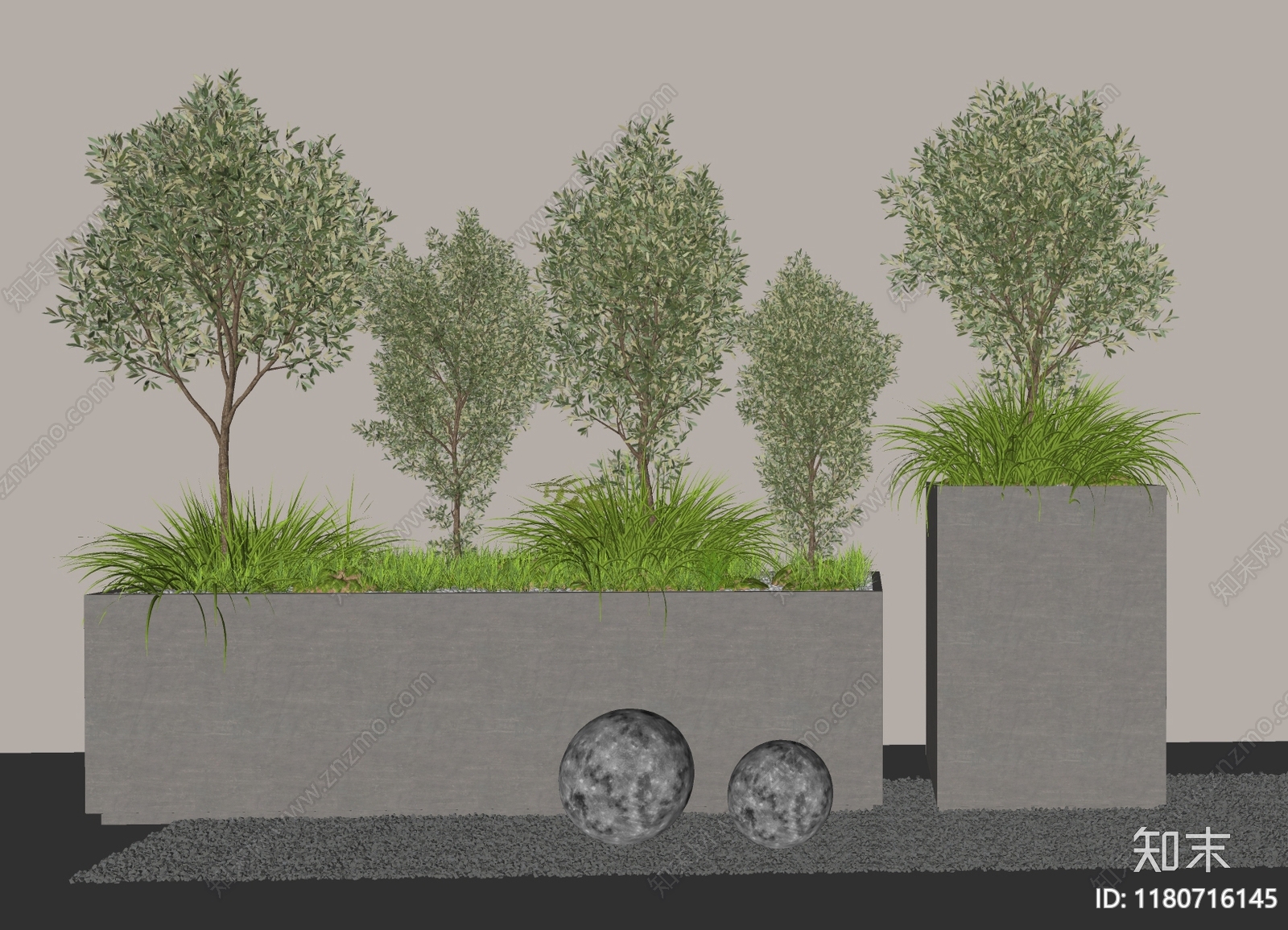 植物组合SU模型下载【ID:1180716145】