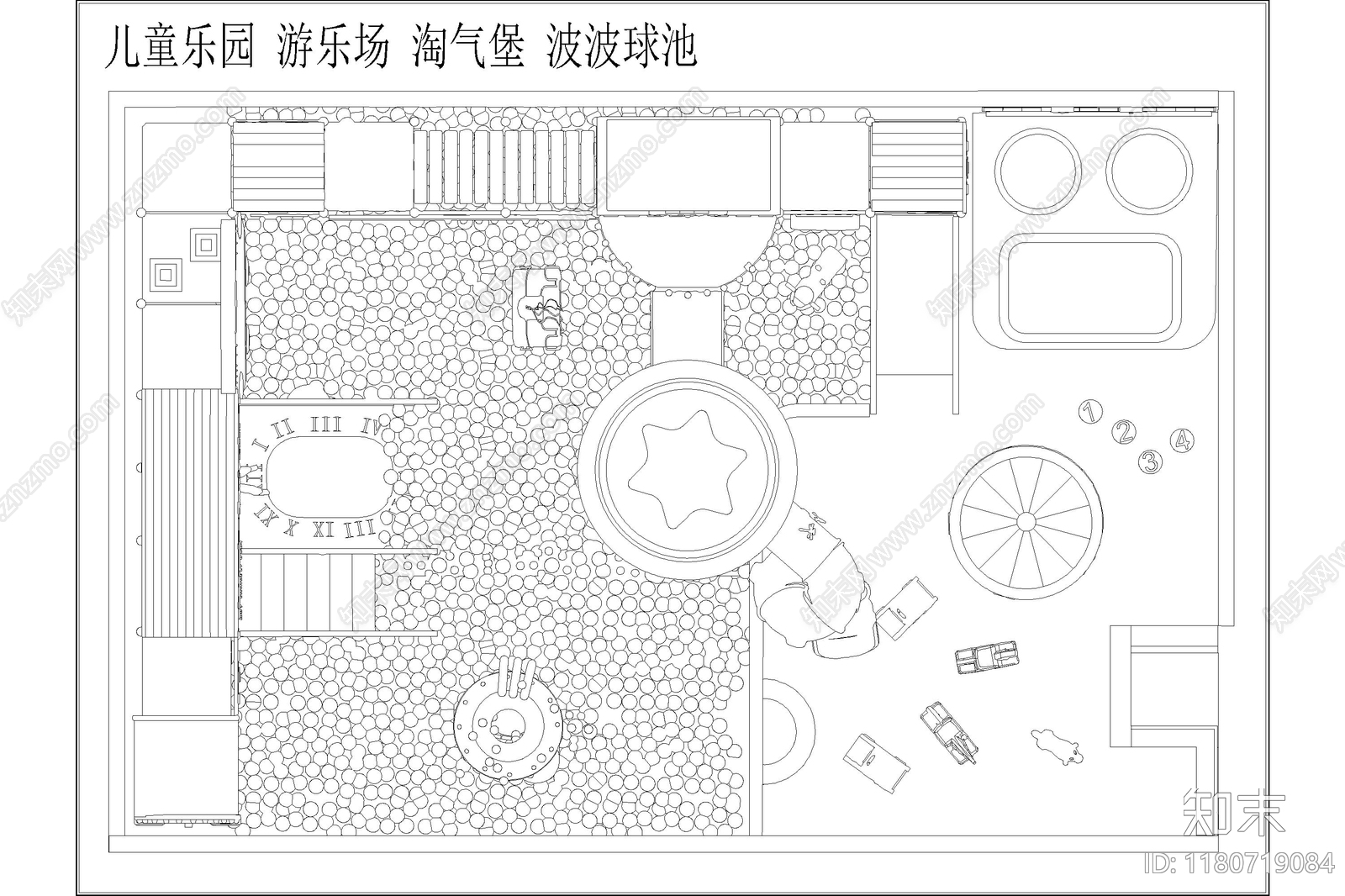 现代儿童乐园cad施工图下载【ID:1180719084】