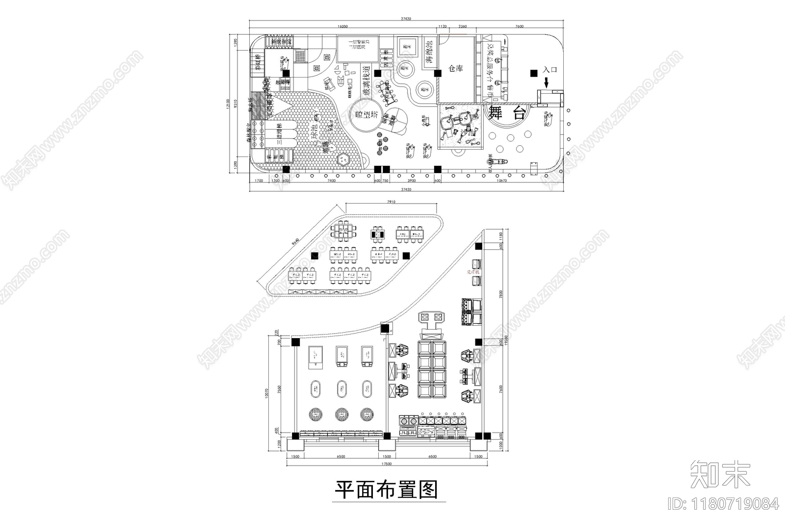 现代儿童乐园cad施工图下载【ID:1180719084】