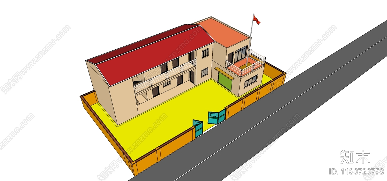 现代乡村民房SU模型下载【ID:1180720753】