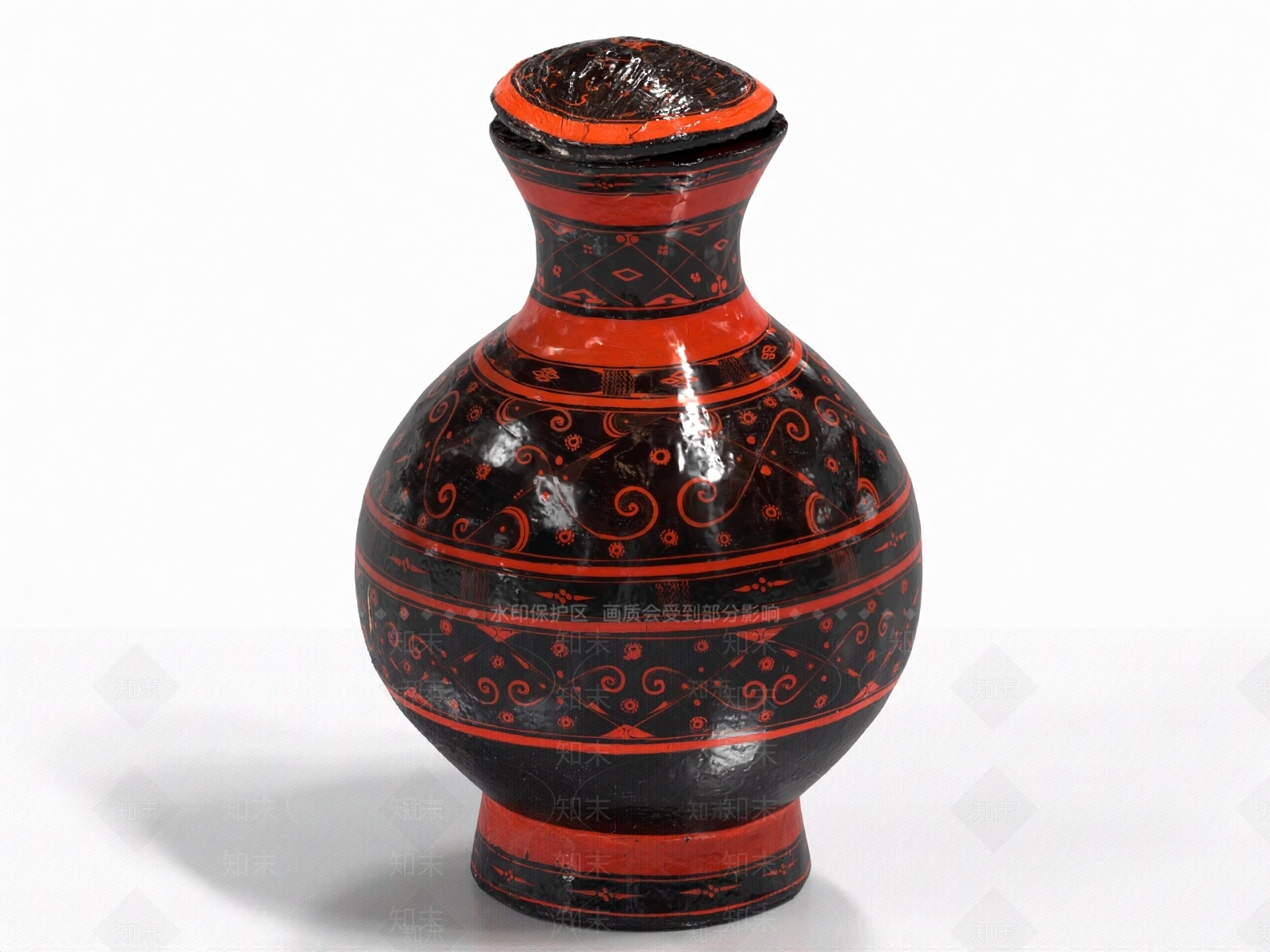 中式花瓶3D模型下载【ID:1180751639】