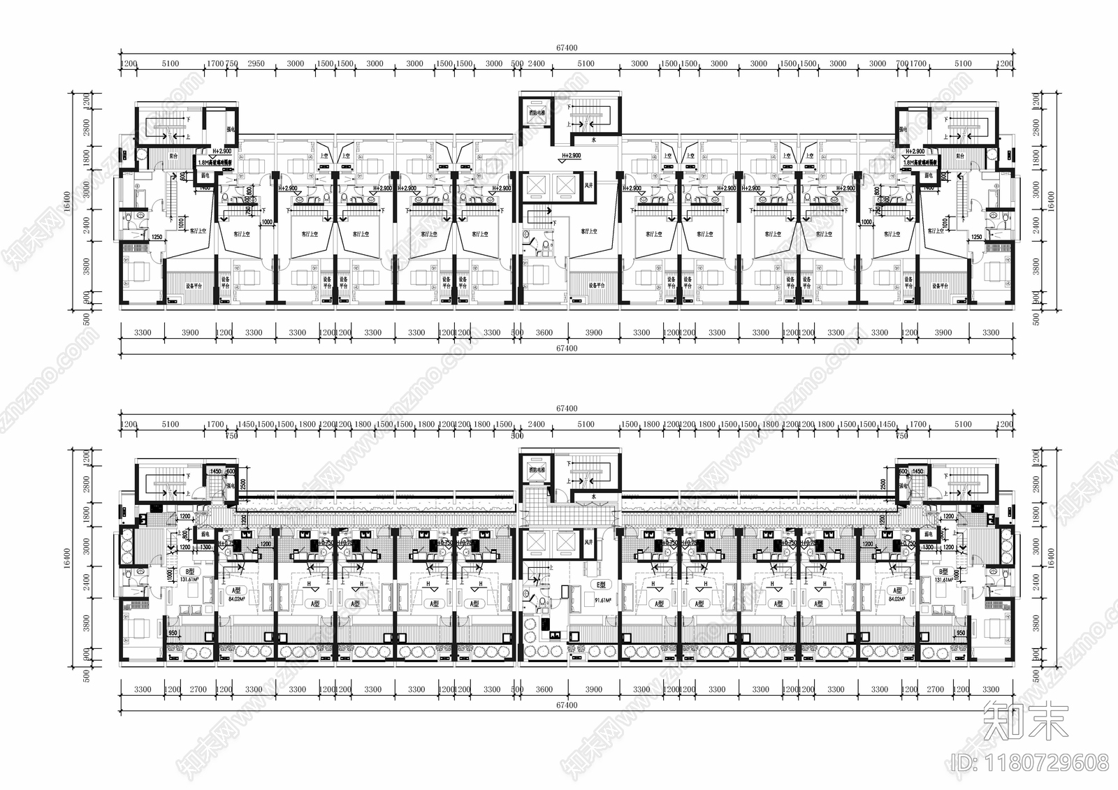 建筑平面图施工图下载【ID:1180729608】