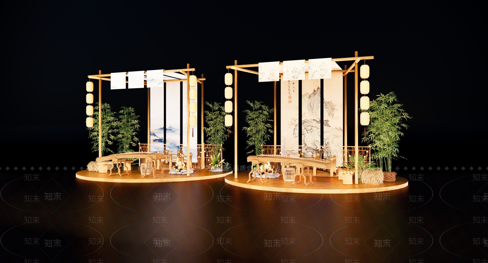 摊位SU模型下载【ID:1180731250】