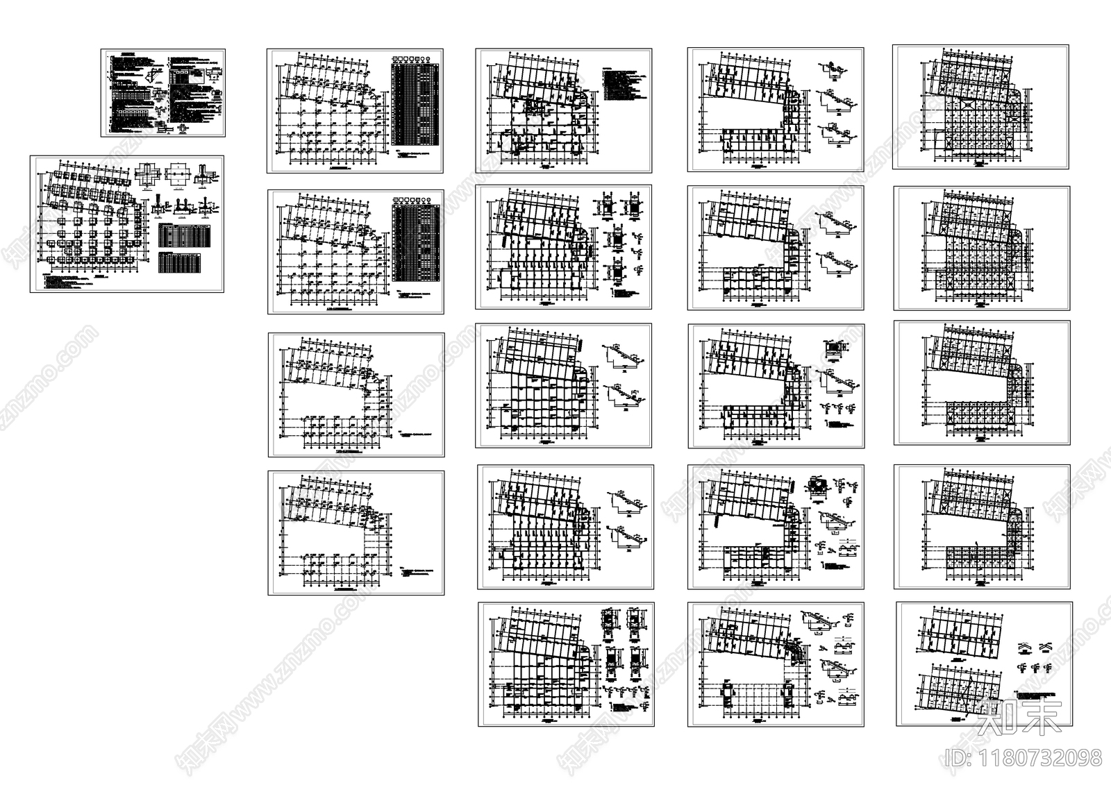 混凝土结构cad施工图下载【ID:1180732098】