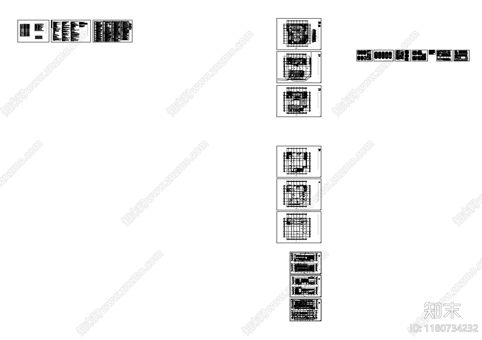 现代农贸市场建筑cad施工图下载【ID:1180734232】