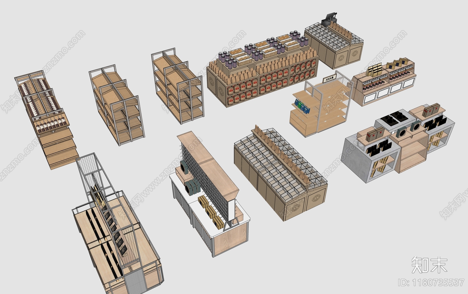 货架SU模型下载【ID:1180735537】