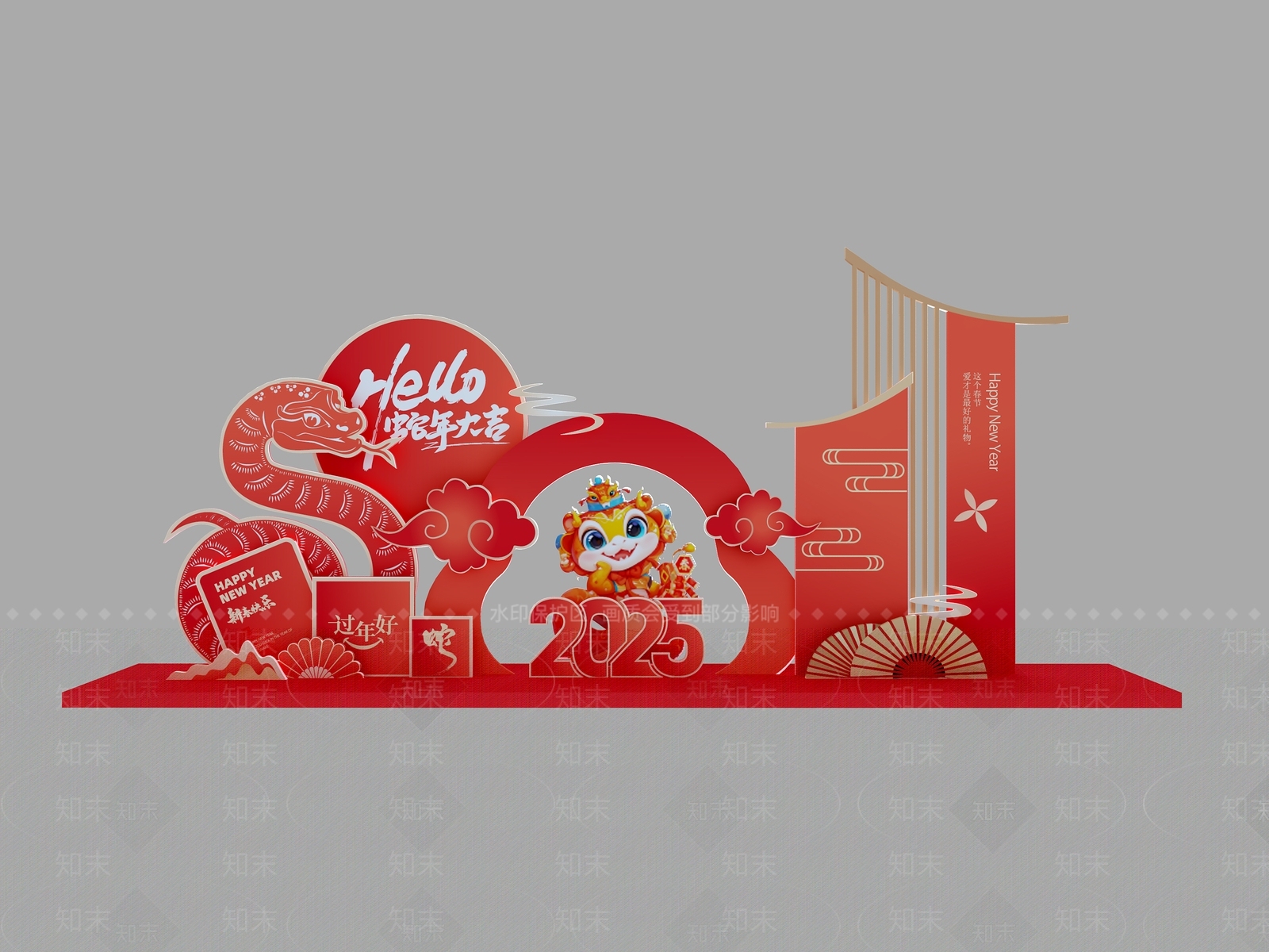现代美陈3D模型下载【ID:1180744130】
