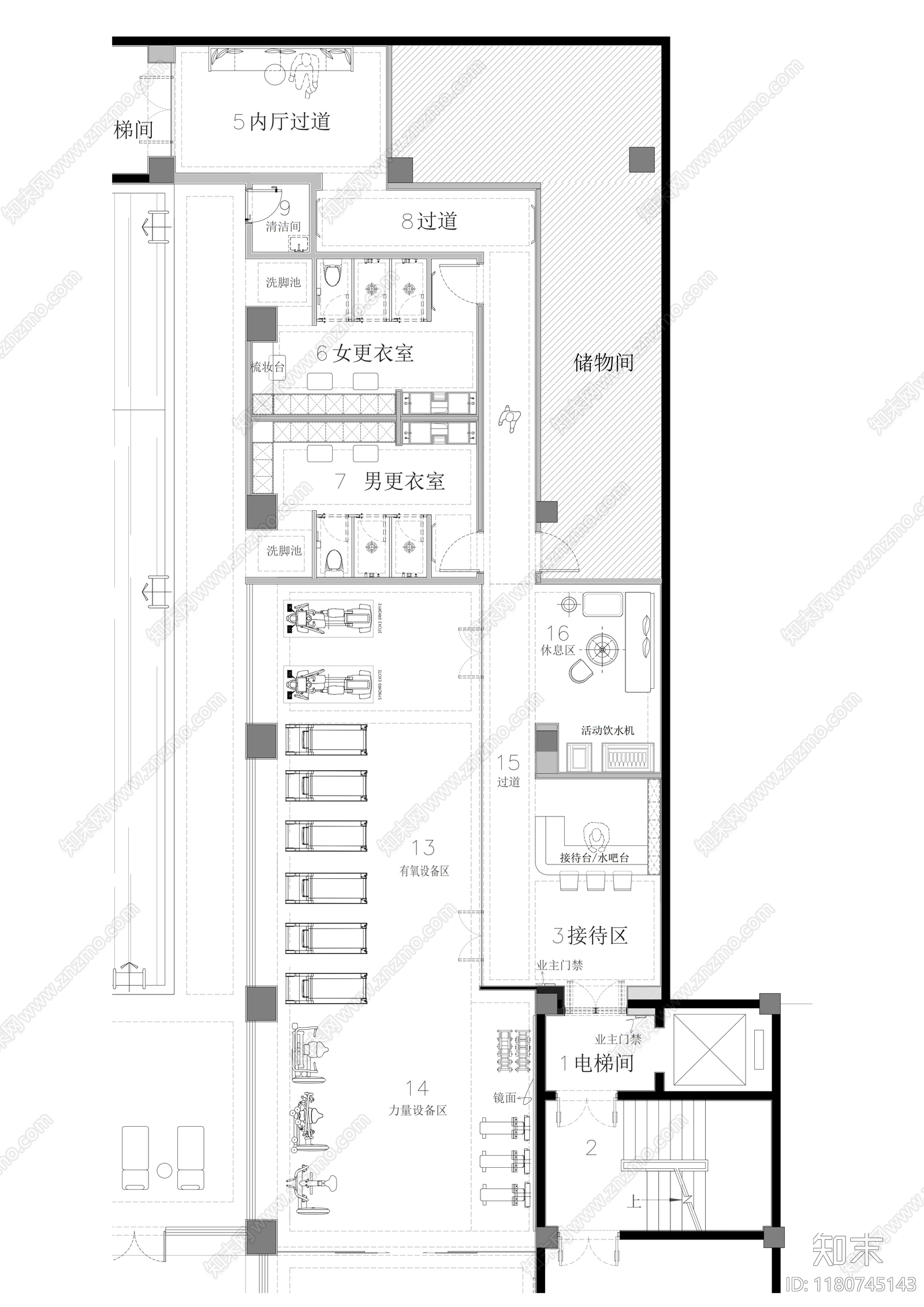 现代商业景观cad施工图下载【ID:1180745143】