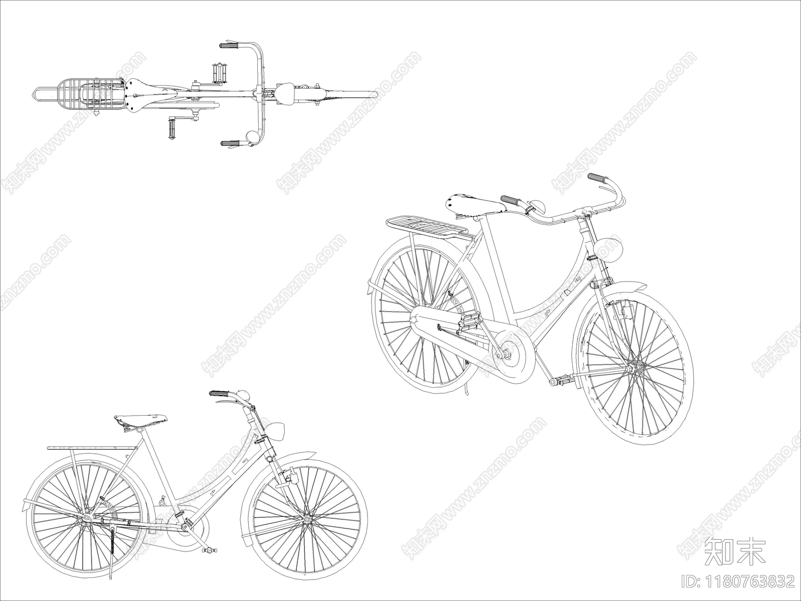 现代交通工具图库施工图下载【ID:1180763832】