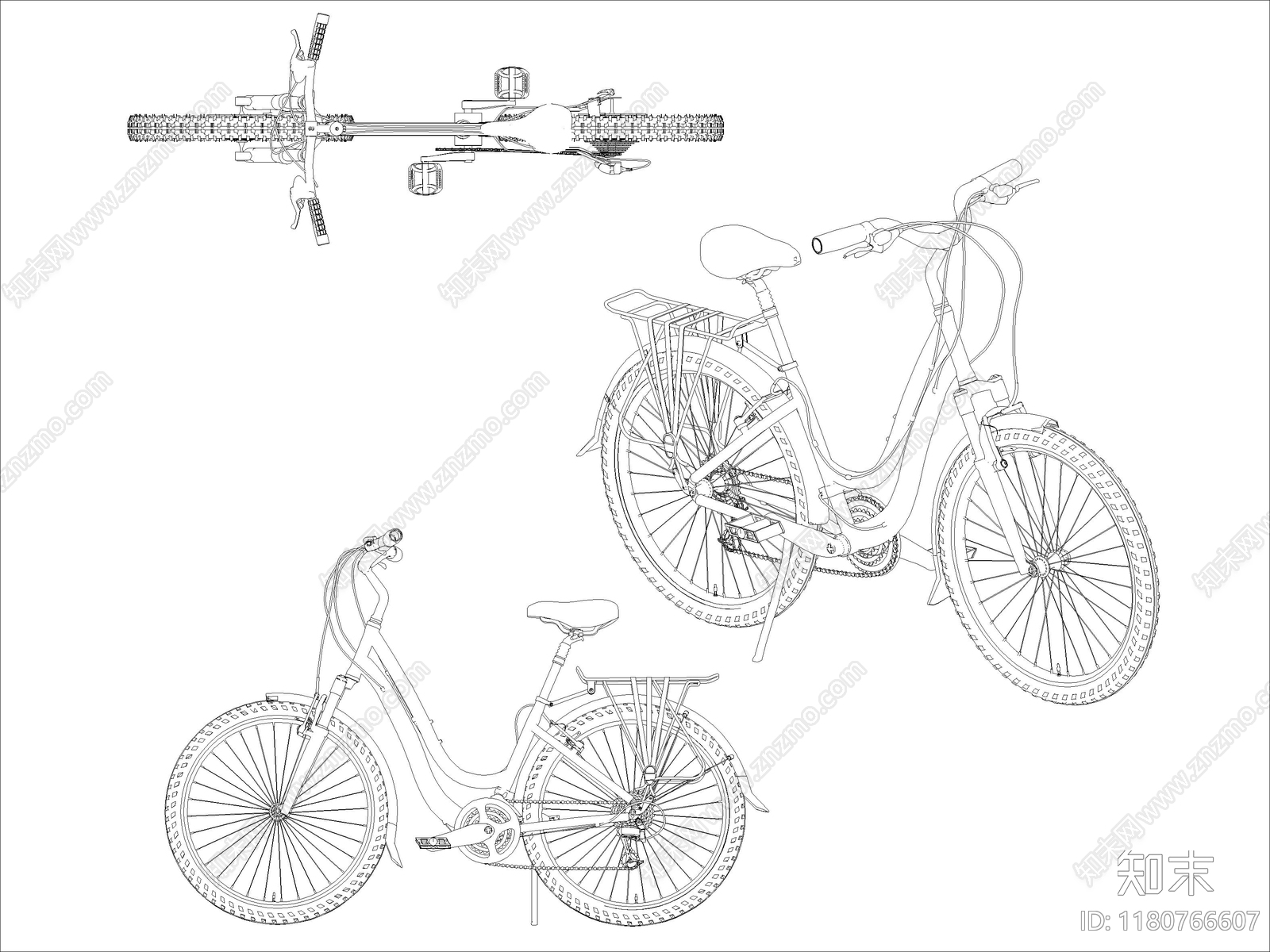 现代交通工具图库cad施工图下载【ID:1180766607】