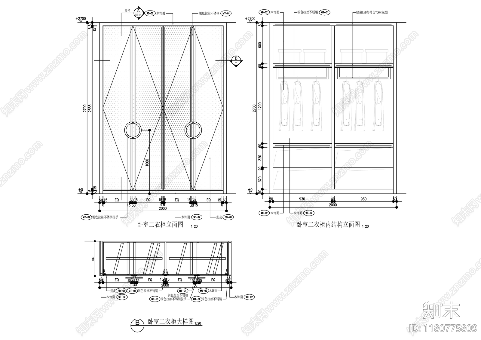 现代家具节点详图cad施工图下载【ID:1180775809】